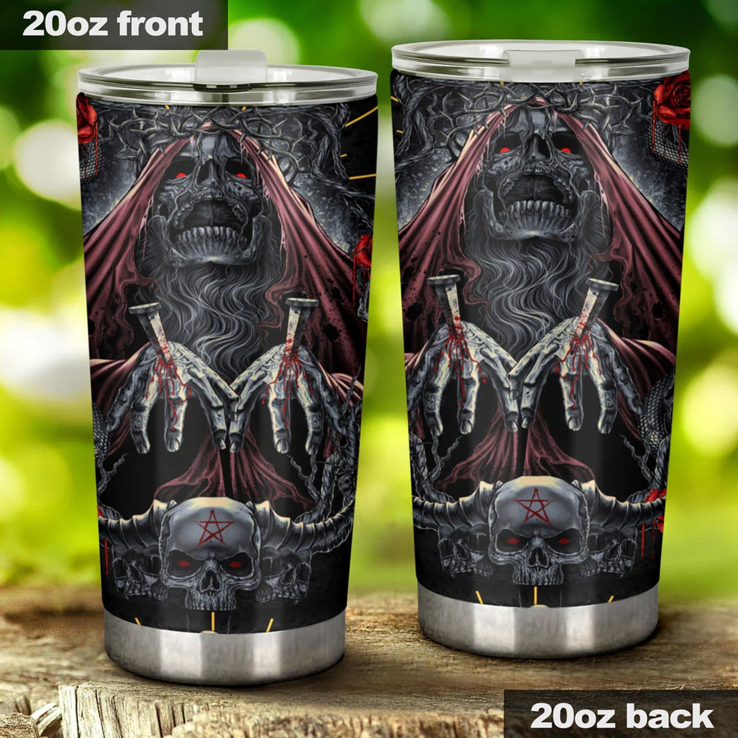 Skeleton mug, flame skull coffee mug, flaming skull coffee mug, gothic skull beer mug, floral skull tumbler, flower skull tumblr, skeleton
