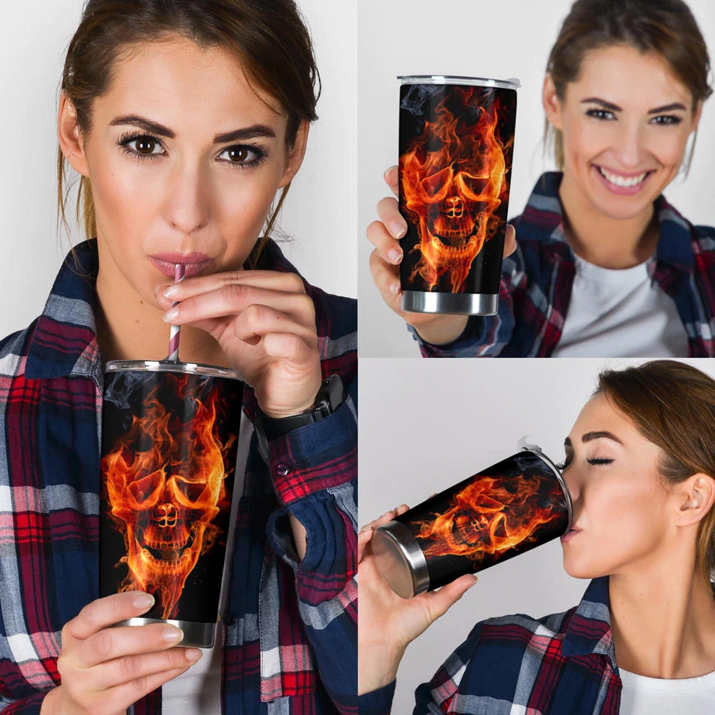 Skull in fire freezer Mug, punisher skull freezer Mug, christmas skull mug, skeleton tumblr, punisher skull cup, halloween jumbo Mug tumbler