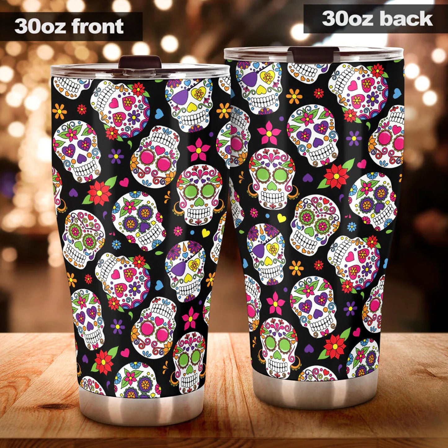 Dia de los muertos skull mug, day of the dead mug, floral sugar skull beer mug, sugar skull tumbler cup mug, dia de los muertos skull jumbo