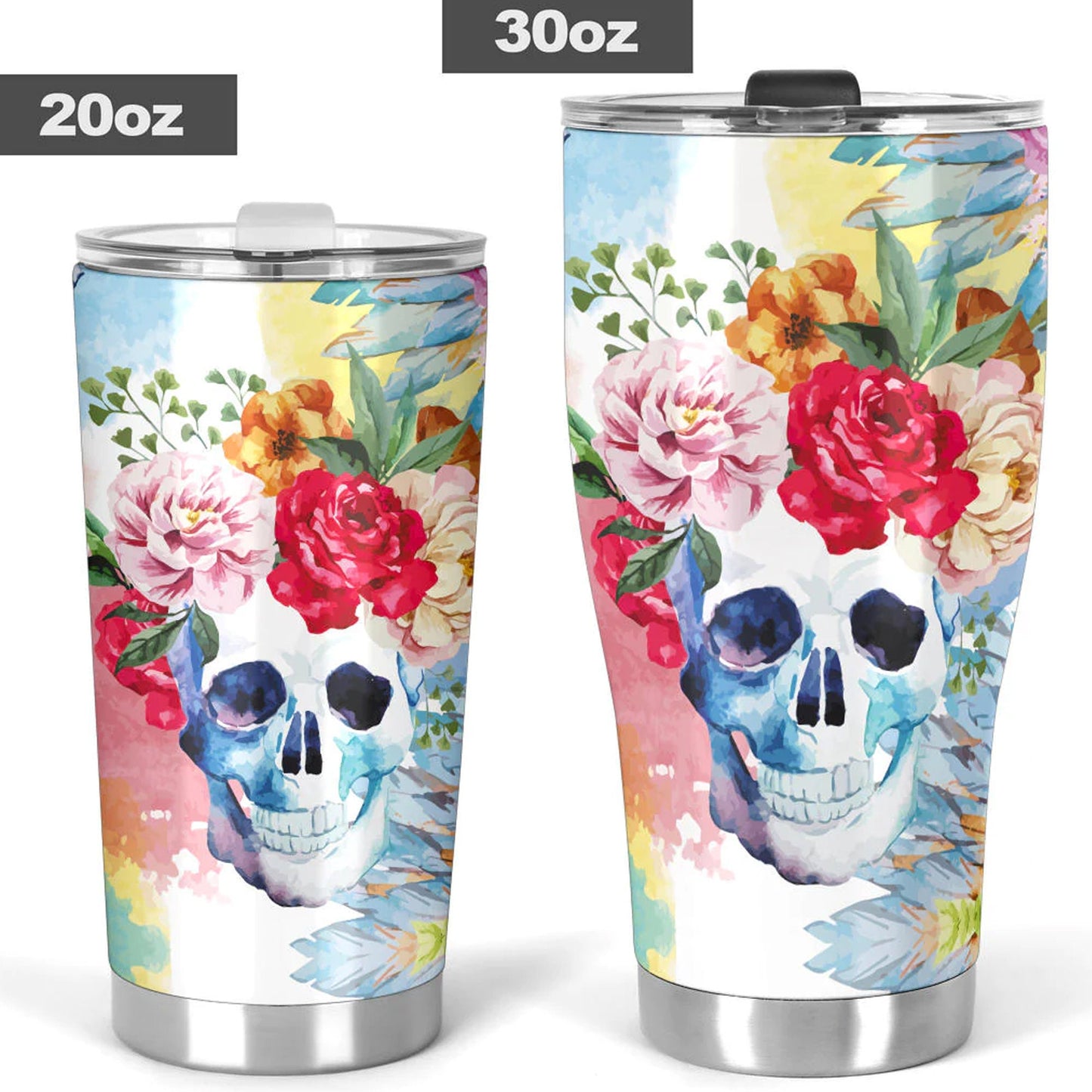 Skull tumbler cup mug, motorcycle skull travel mug, biker skull freezer Mug, flaming skull coffee mug, christmas skull jumbo Mug, gothic mug