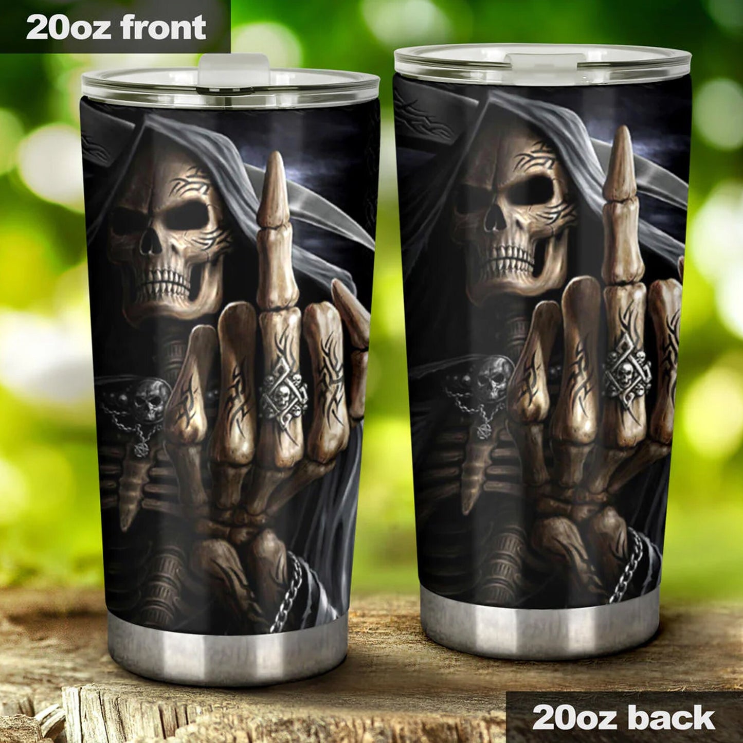 Grim reaper mug, floral skull tumbler, gothic skull tumbler flaming skull jumbo Mug grim reaper coffee mug, rose skull tumblr, gothic tumblr
