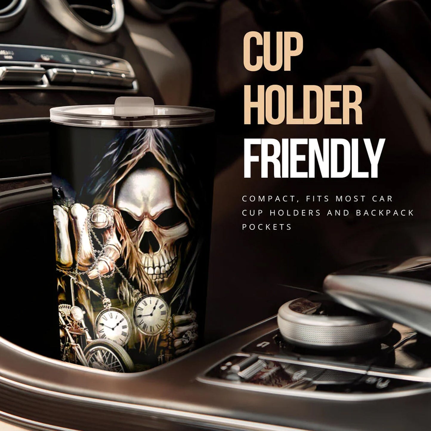 Skull cup, grim reaper tumbler cup mug, skull coffee mug, skull in fire cup, halloween freezer Mug, flame skull tumbler cup mug, flame skull