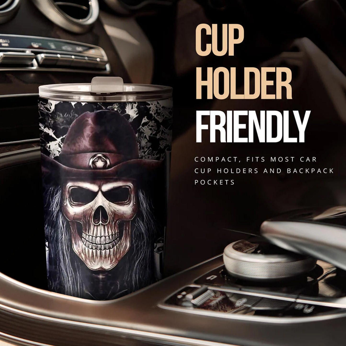 Reaper skull travel mug, skull beer mug, motorcycle skull tumbler cup mug, goth jumbo Mug, grim reaper freezer Mug, skull in fire tumblr mug