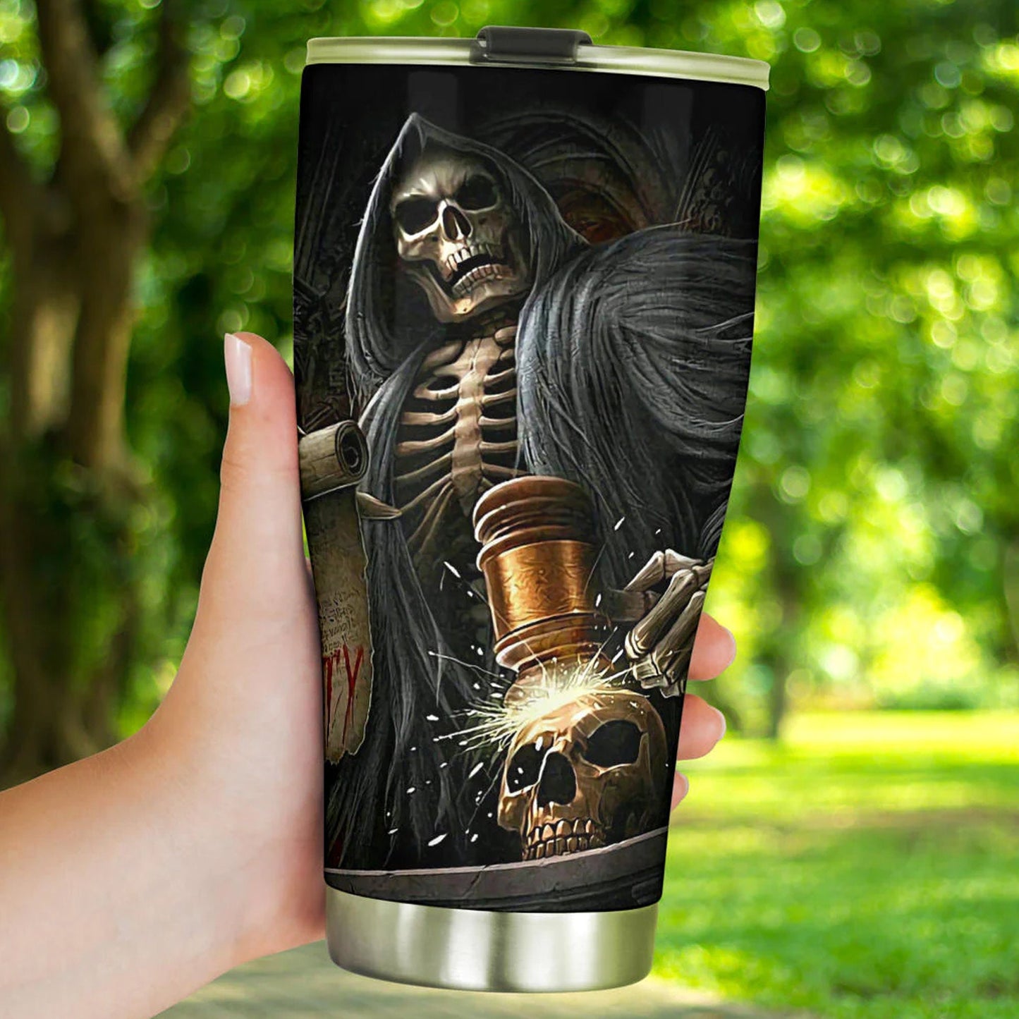 Halloween mug, punisher skull tumblr, horror mug, skeleton beer mug, grim reaper coffee mug, skull tumbler cup mug, floral skull mug tumbler
