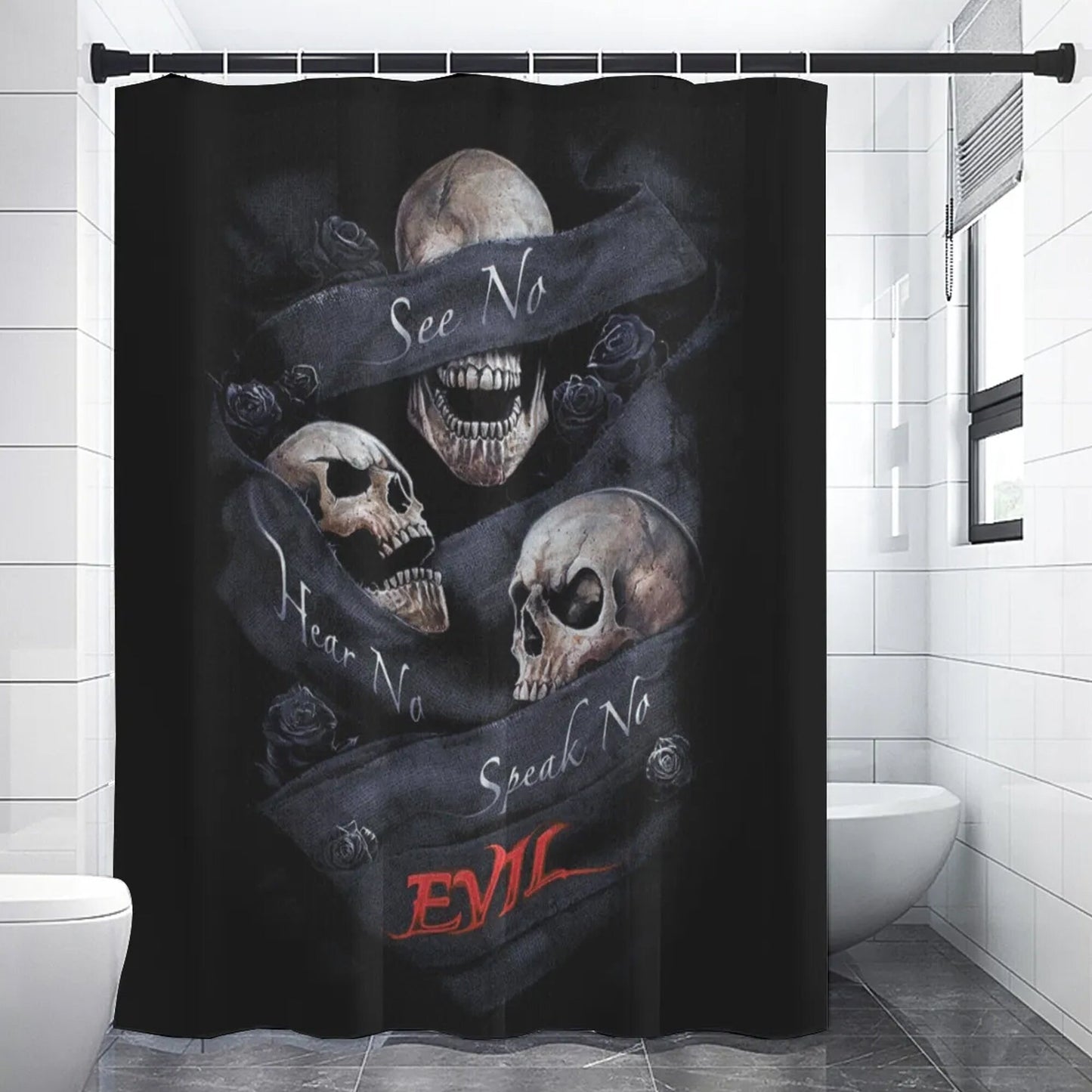Evil bath rug, halloween rug for bathroom flaming skull bathroom toilet set punisher skull shower curtain grim reaper shower curtain bathrug