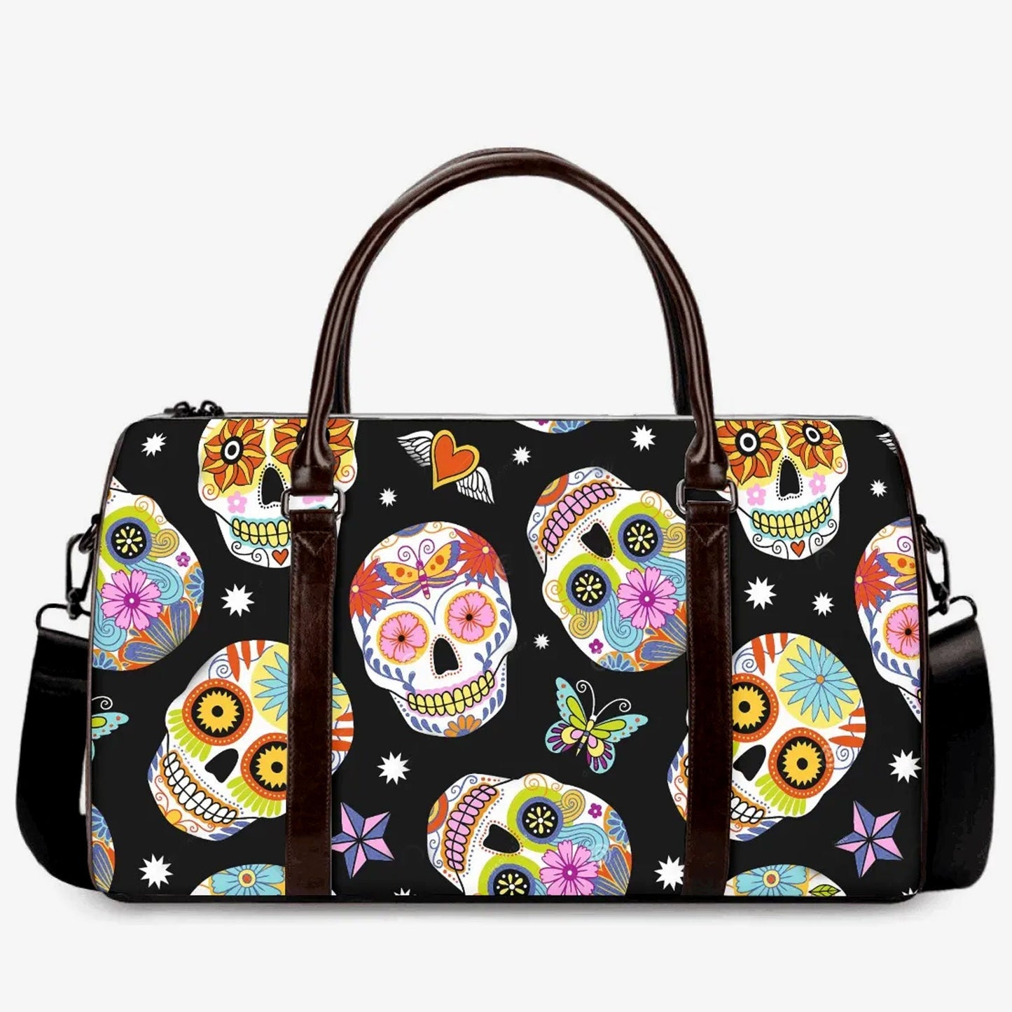 Sugar skull girl Hospital Bag, sugar skull girl Canvas Weekend Travel Bag dia de los muertos skull Canvas Weekend Travel Bag sugar skull bag