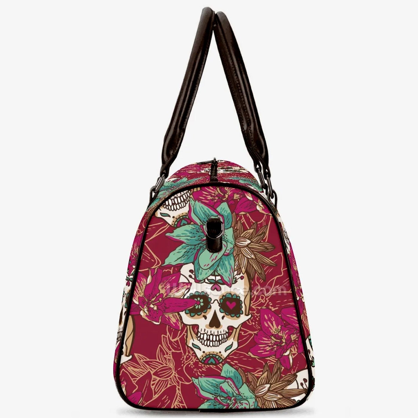 Mexico Canvas Weekend Travel Bag, sugar skull girl handbag, sugar skull girl Overnight Bag mexican skull weekender bags sugar skull girl bag