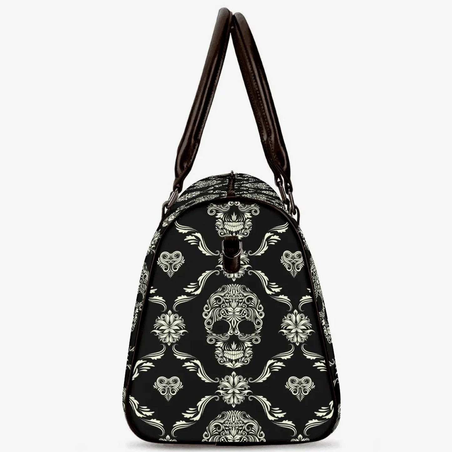 Sugar skull large travel bag sugar skull Canvas Weekend Travel Bag sugar skull handbag, sugar skull Overnight Bag calaveras skull travel bag
