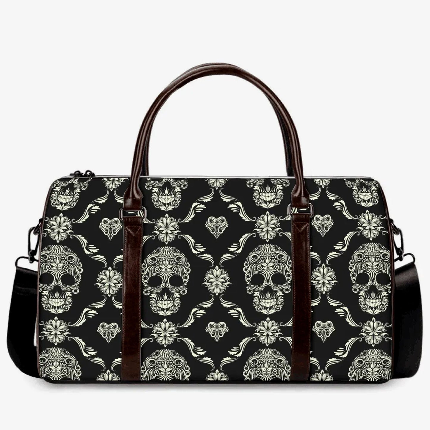 Sugar skull large travel bag sugar skull Canvas Weekend Travel Bag sugar skull handbag, sugar skull Overnight Bag calaveras skull travel bag