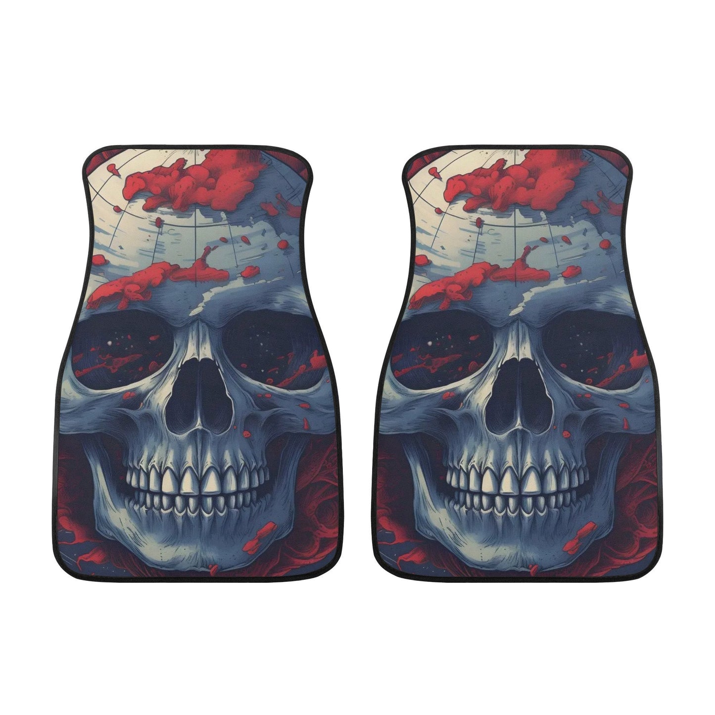 Horror car seat cushion cover, flame skull seat cover for car, punisher skull car seat protector, rose skull car seat tool, goth seat covers