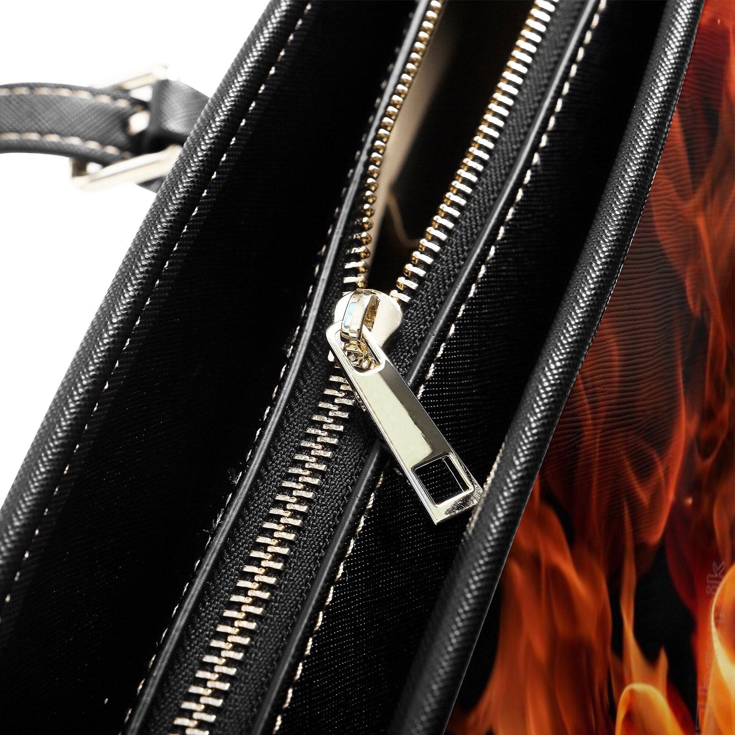 Flame skull messenger bag, punisher skull handbag, skull in fire tote bag, floral skull long wallet, floral skull crossbody bag skull purse