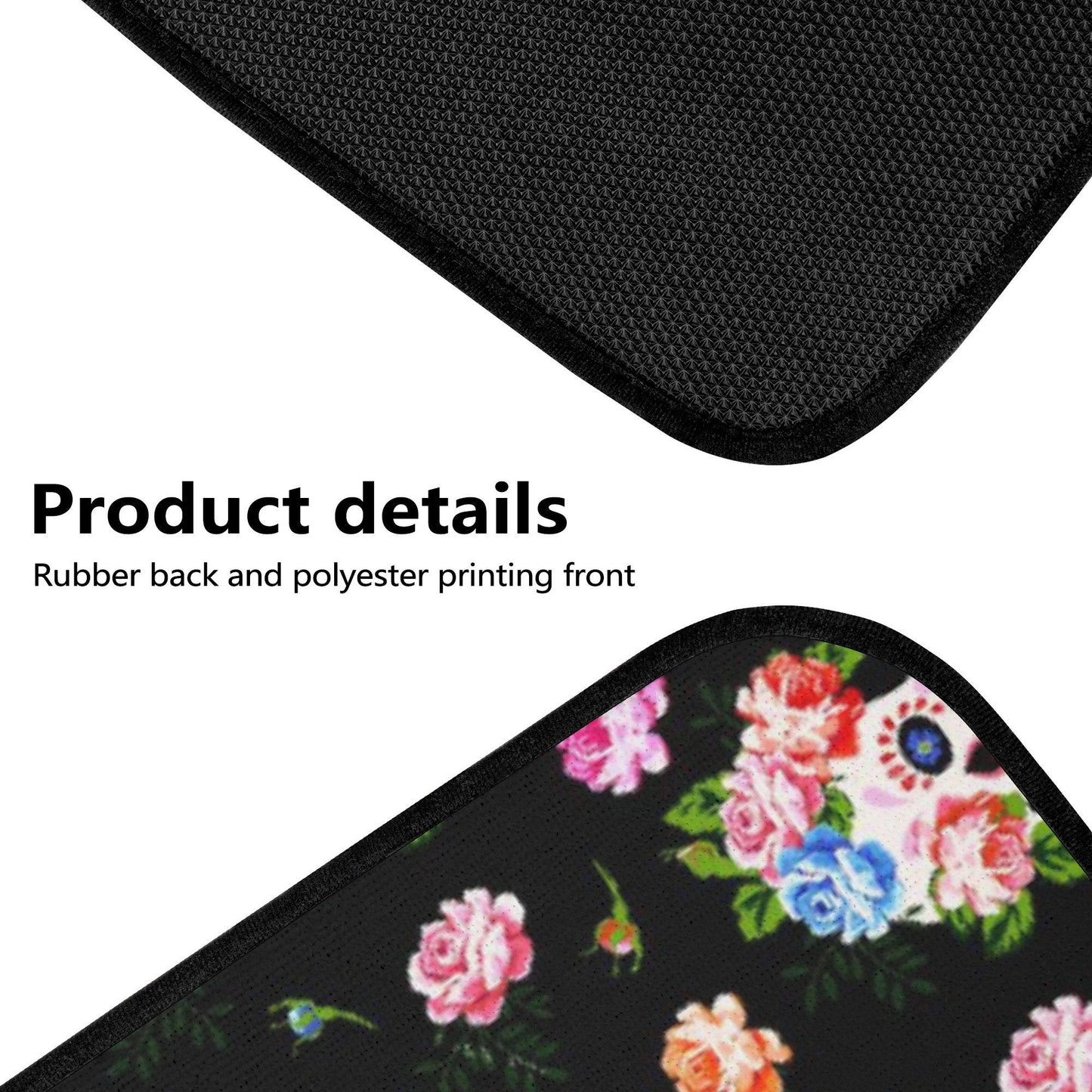Christmas skull seat cover protector, gothic skull car seat cushion cover rose skull car seat tool biker skull car accessories car floor mat