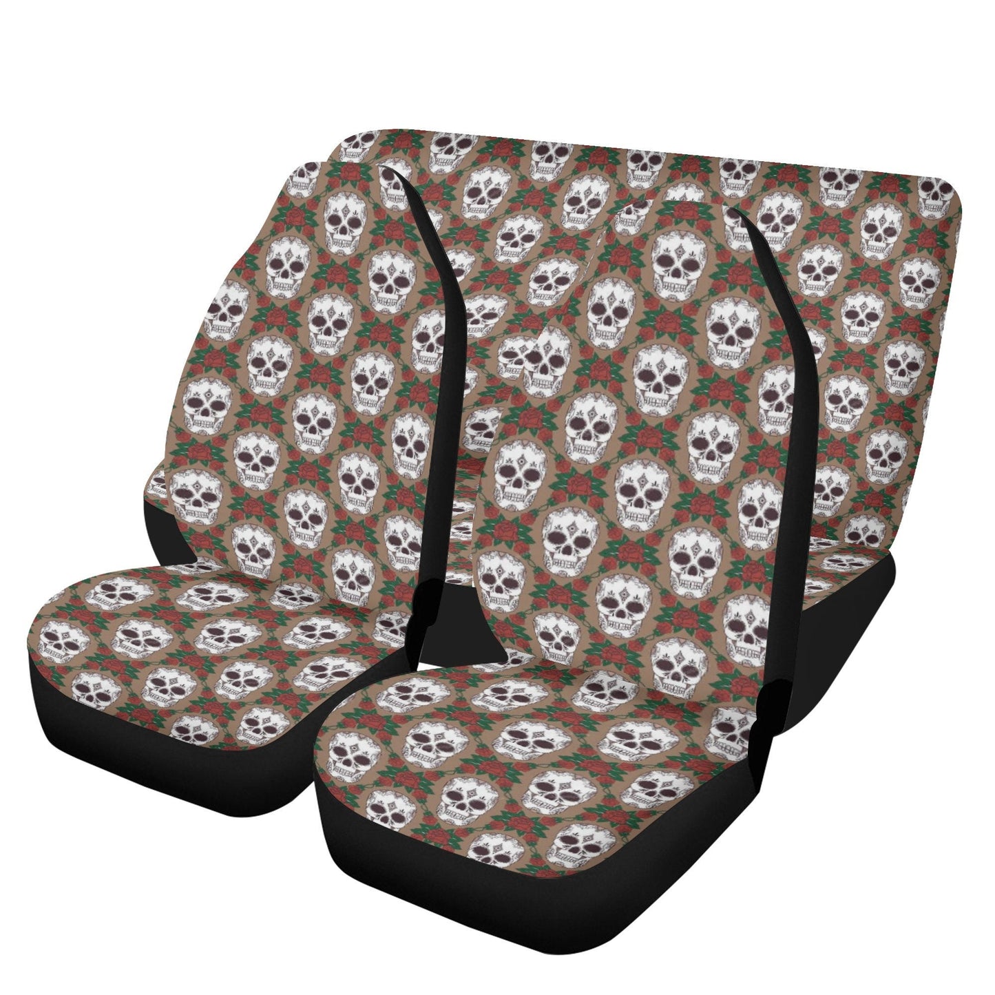 Halloween skull cover cushion accessories for Cars, evil car protector, grim reaper car seat cover full set, flaming skull car seat covers