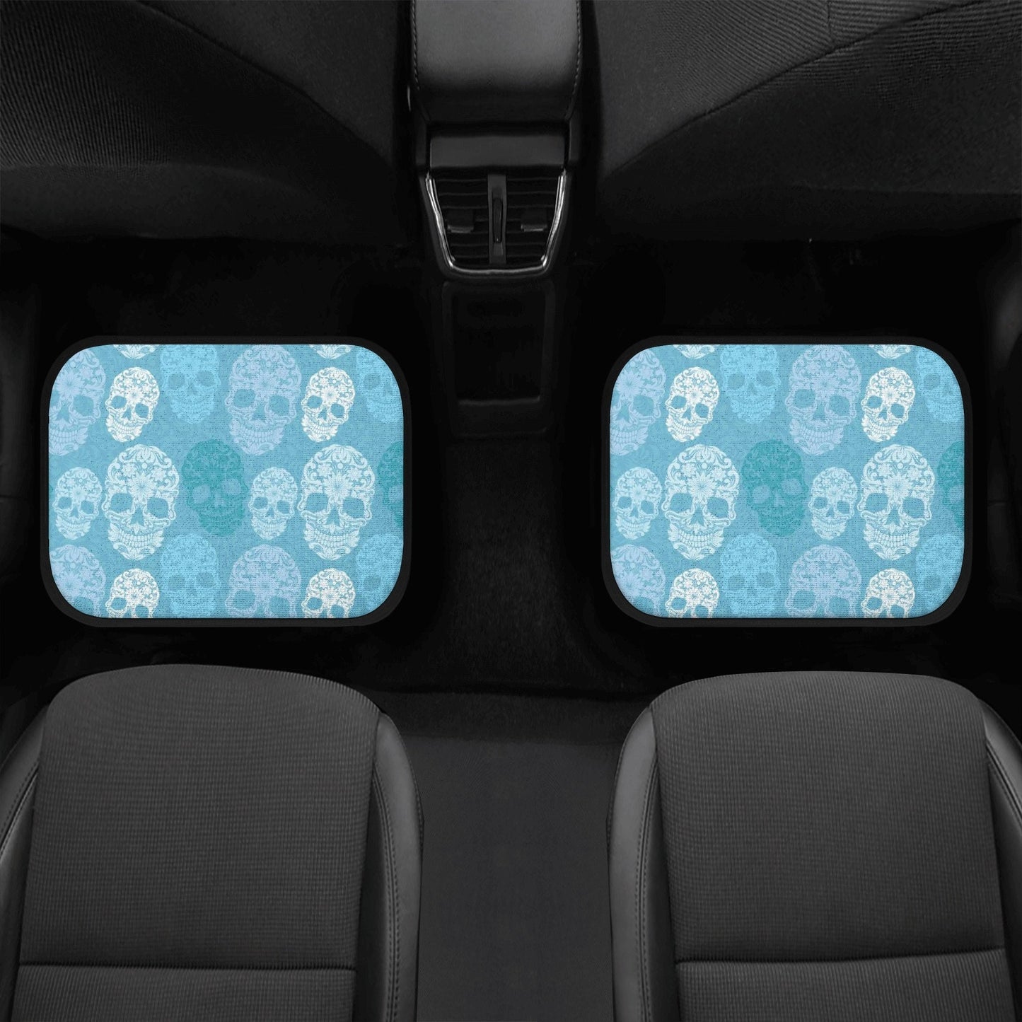 Sugar skull car accessories, mexican skull car protector, dia de los muertos skull car mat, sugar skull girl car seat cover car truck mats