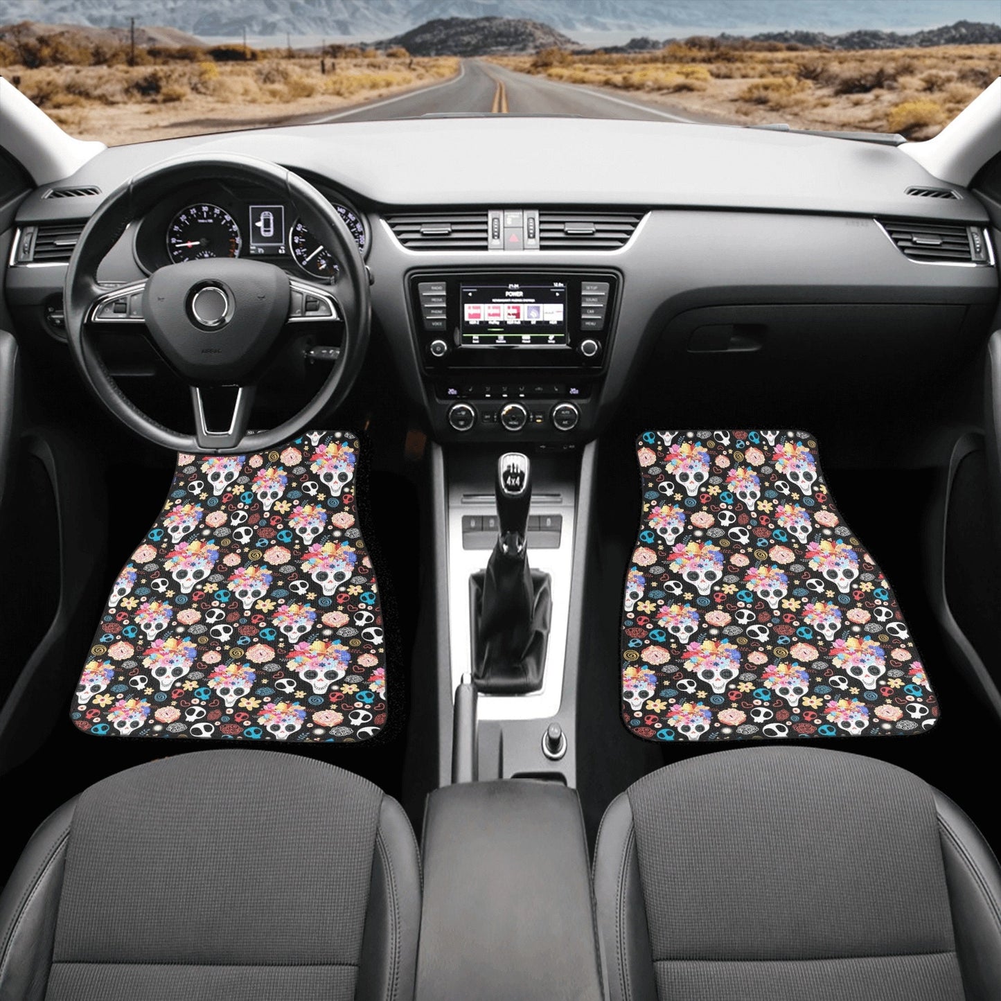 Skeleton car accessories, motorcycle skull car accessories, grim reaper car seat protector, grim reaper seat cover for car, motorcycle skull