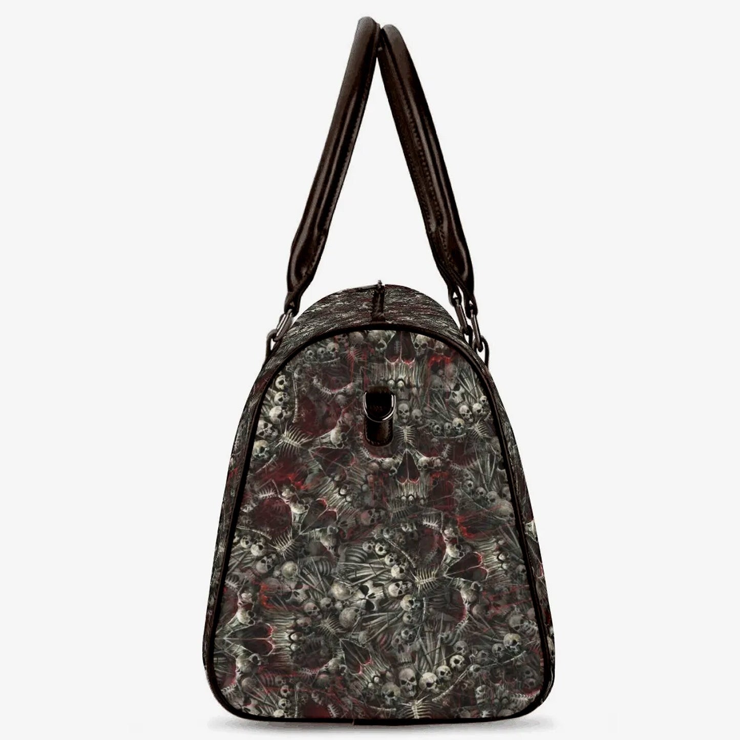 Gothic skull duffel bag, biker skull travel bag, floral skull weekender bags flame skull Vacation Holidays Travel Bag grim reaper duffel bag