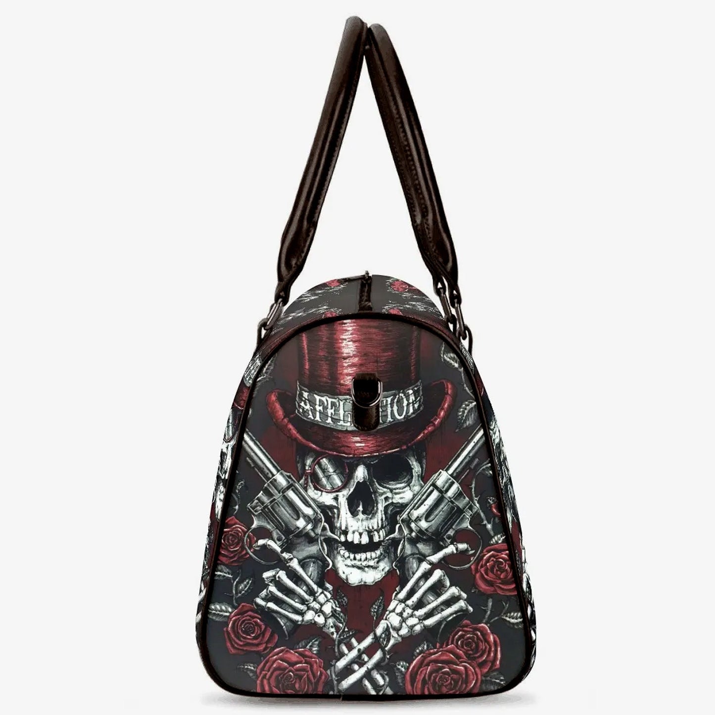 Halloween weekender bags, halloween shoulder bag, flower skull Carry On Bag, punisher skull Overnight Bag, punisher skull evil Overnight Bag
