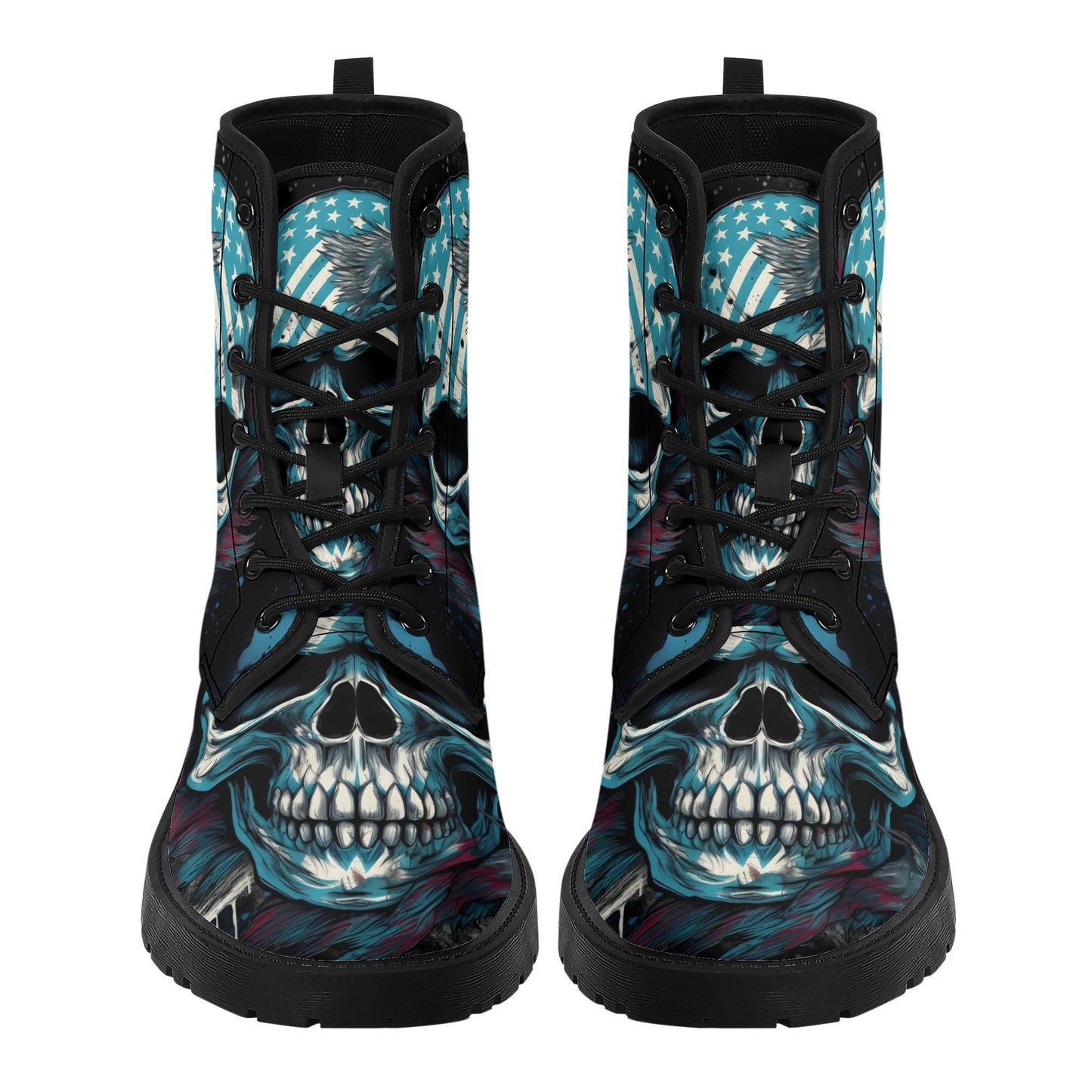 Goth waterproof boot, death skull shoes, biker skull ankle booties, gothic skull fashion leather boots, floral skull boots, goth shoes boots