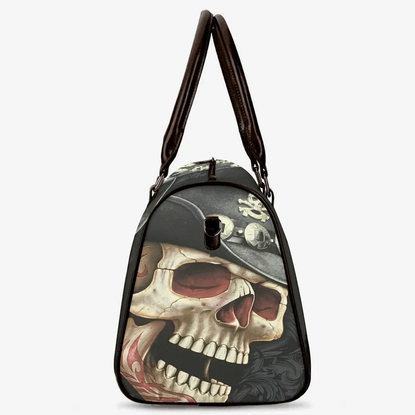 Punisher skull Carry on Weekender Overnight Bag, motorcycle skull travel bag, death skull shoulder bag, horror Hospital Bag, halloween bag