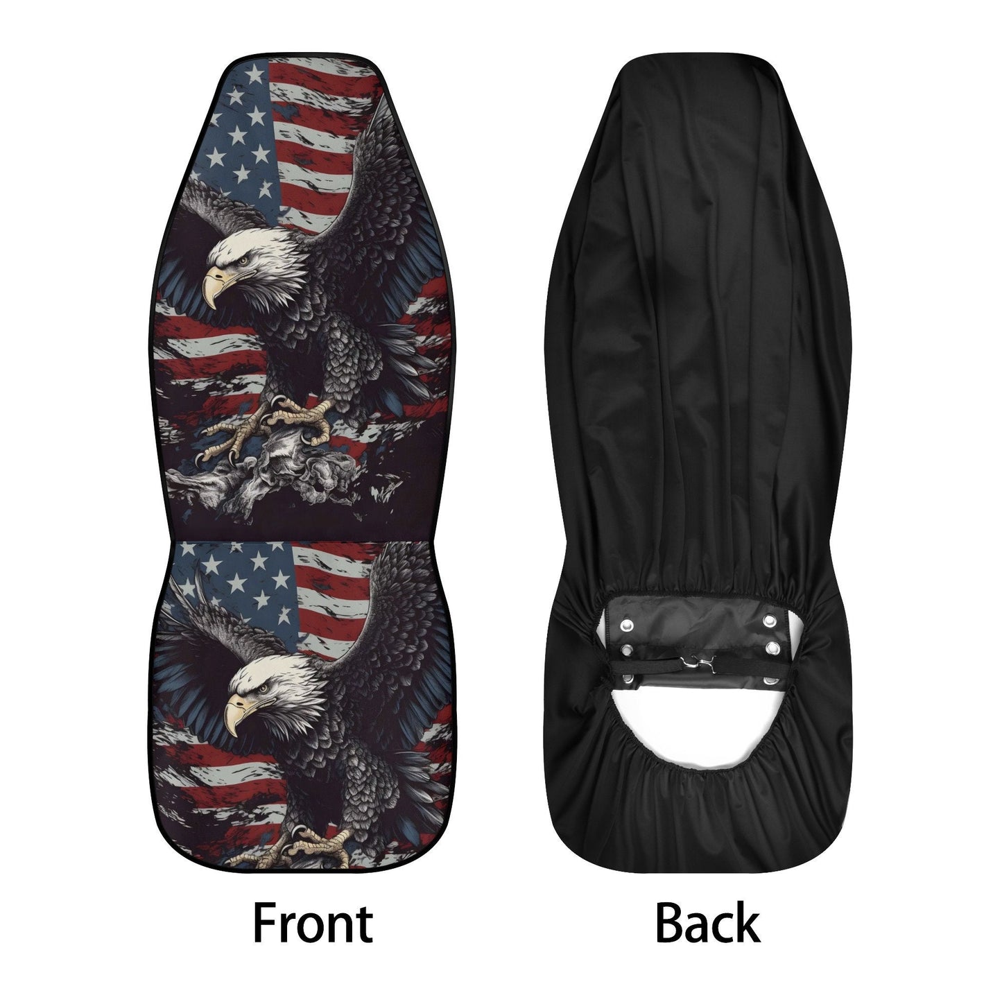 The American Bald Eagle skull car protector, death skull mat for car, horror car rug, goth car floor mat, skeleton car protector car mat set
