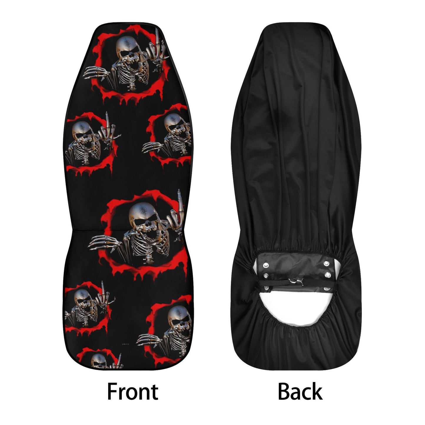 Flame skull car rug, death skull car seat cover full set, rose skull rug mat for car, horror seat cover for car reaper skull car accessories