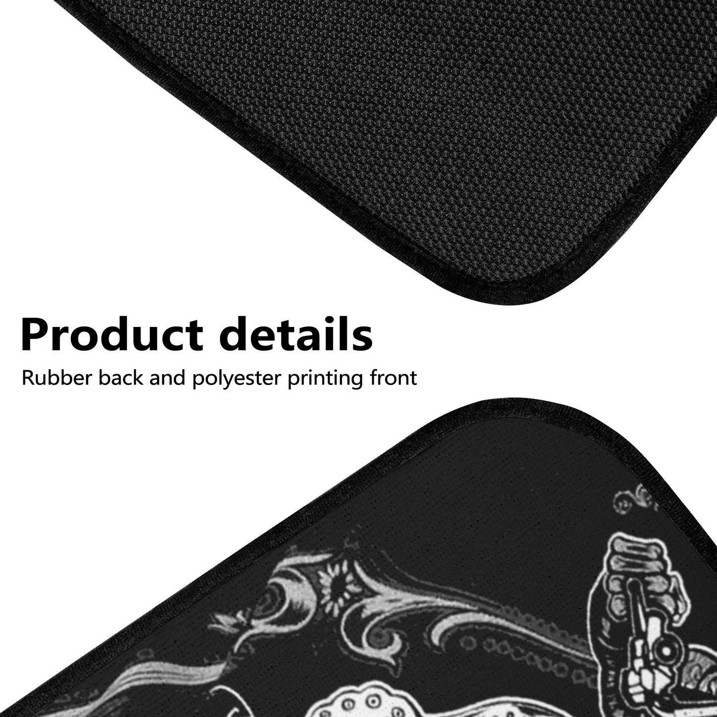 Sugar skull seat cover for car, candy skull car accessories, floral sugar skull rug for car, dia de los muertos skull truck seat cover mats