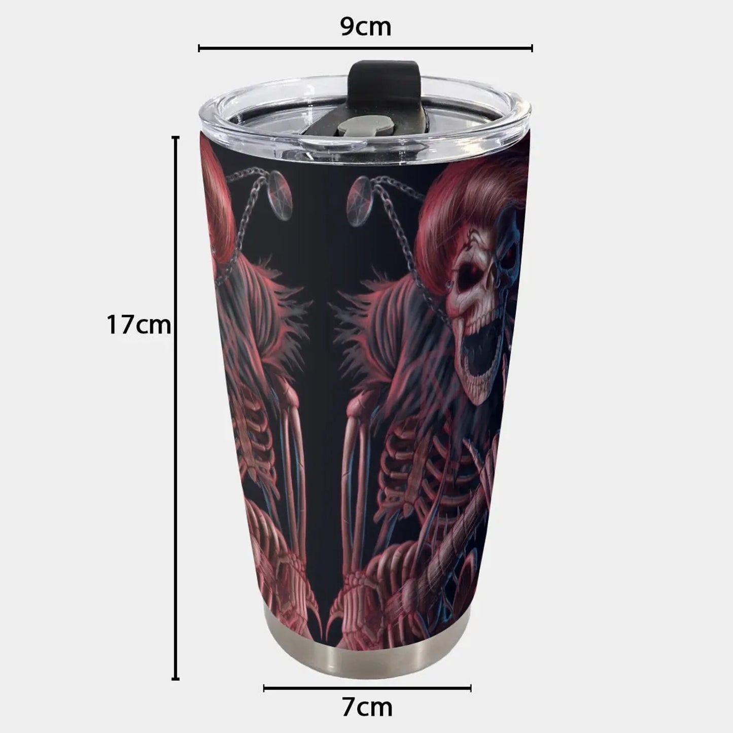 Punisher skull coffee mug, death skull tumbler, motorcycle skull freezer Mug, halloween cup, goth jumbo Mug, biker skull tumblr, gothic mugs