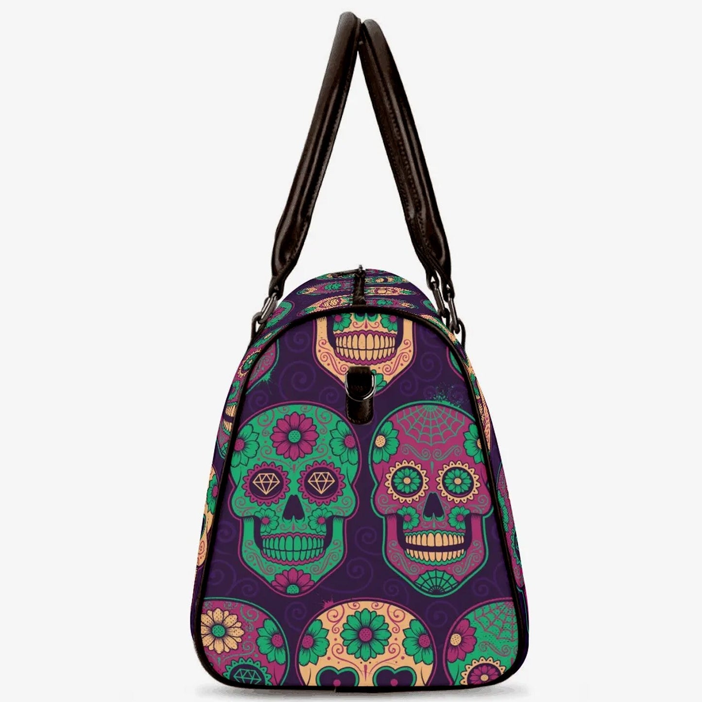 Day of the dead Hospital Bag, dia de los muertos skull Canvas Weekend Travel Bag, candy skull Hospital Bag, calaveras skull large travel bag