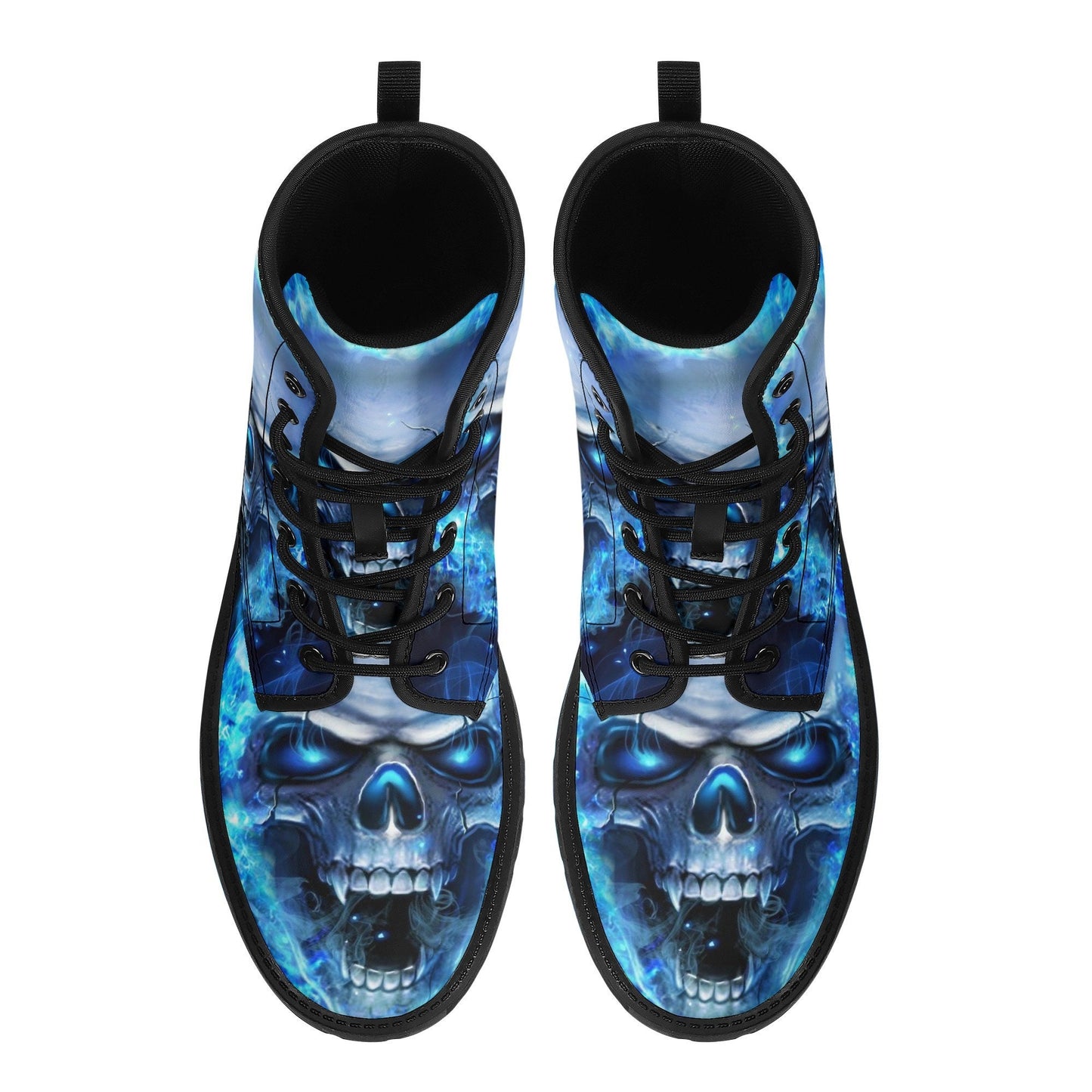 Flaming skull winter boots, rose skull unisex shoes, death skull boots, horror waterproof boot, skull ankle Boots, flaming skull shoes boots