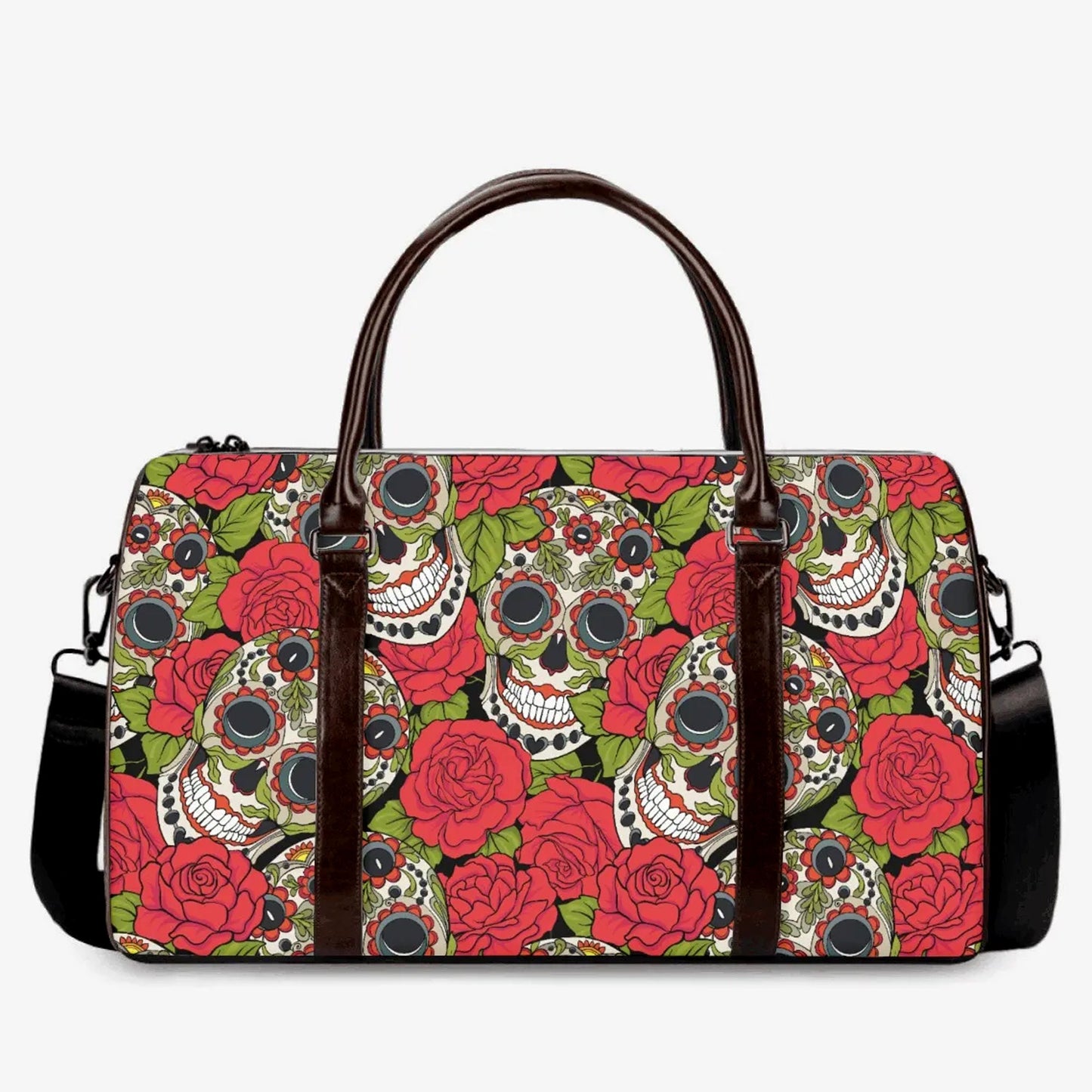 Calaveras skull travel bag, dia de los muertos skull weekender bags, dia de los muertos skull travel bag, sugar skull Carry On Bag handbag
