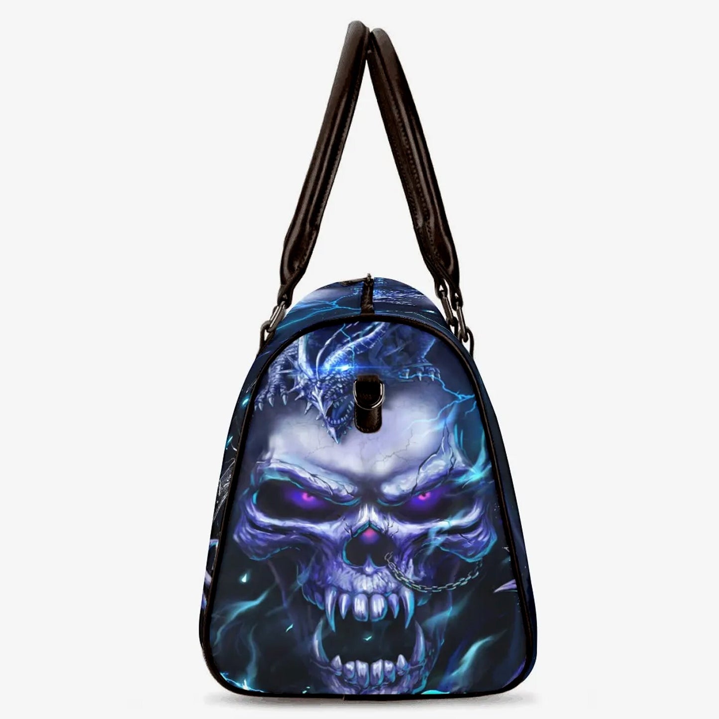 Flaming skull weekender bags, horror Vacation Holidays Travel Bag, horror Vacation Holidays Travel Bag, goth large travel bag, evil handbag