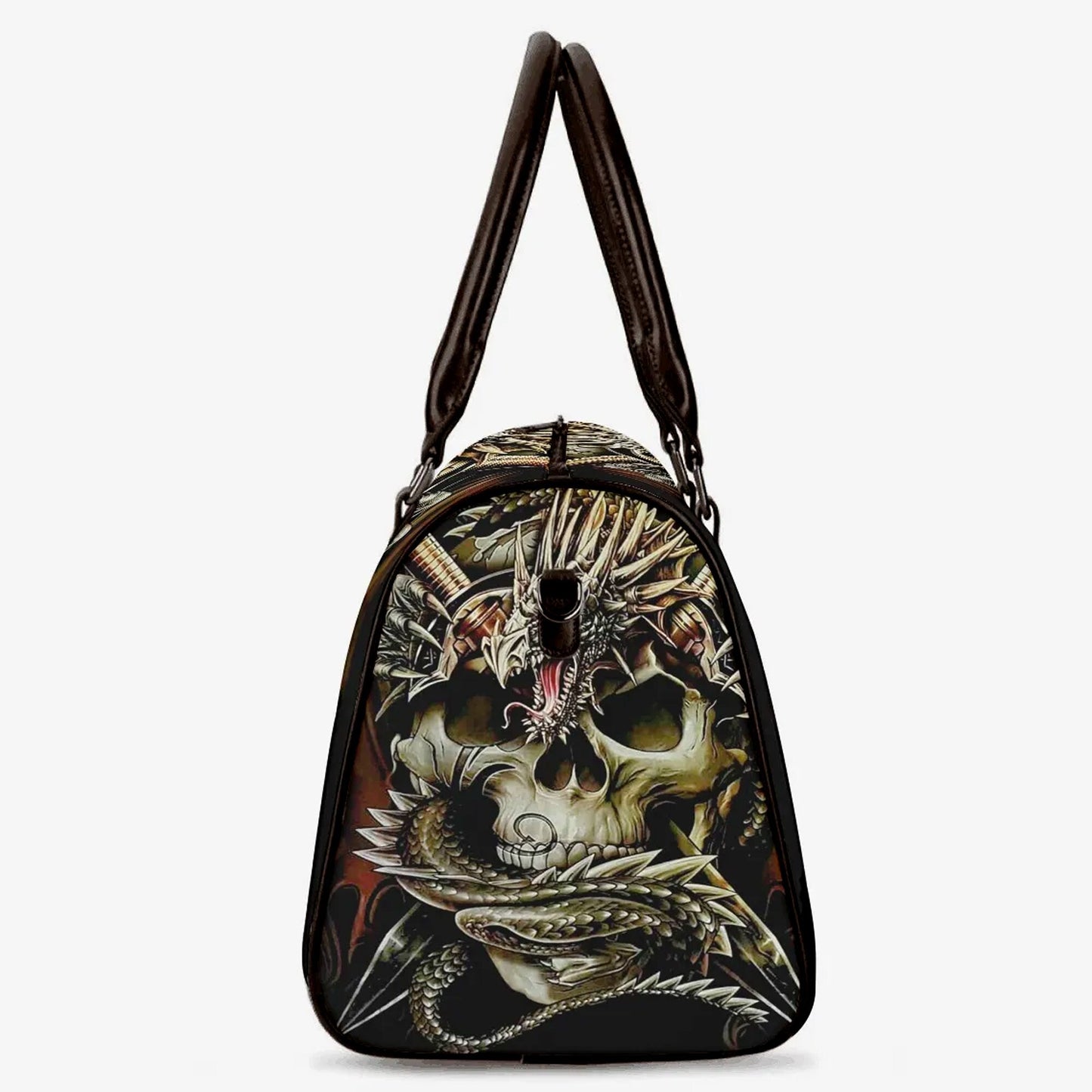 Punisher skull travel bag, evil large travel bag, biker skull shoulder bag, skull Carry On Bag, punisher skull Vacation Holidays Travel Bag