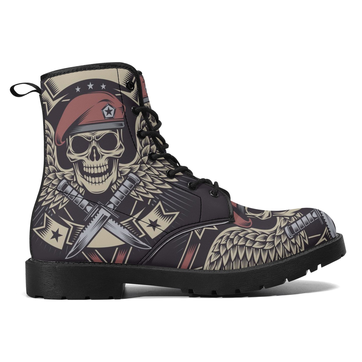 Reaper skull boots for men women, gothic skull men women shoes, skull winter boots, death skull shoes gothic skull unisex boots, biker boots
