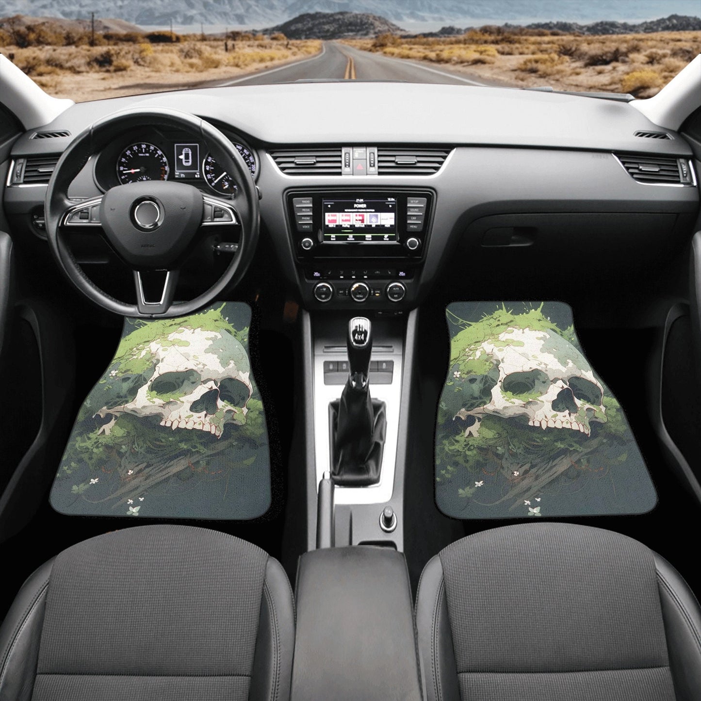 Christmas skull car seat , halloween car accessories, flaming skull car accessories, death skull seat cover for car, biker skull car seat