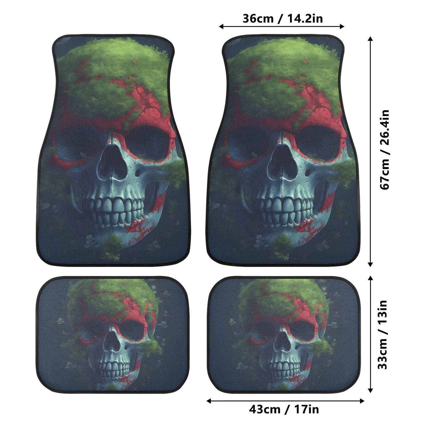 Gothic skull car protector, motorcycle skull car seat tool, skeleton cover cushion accessories for Cars biker skull car seat protector cover