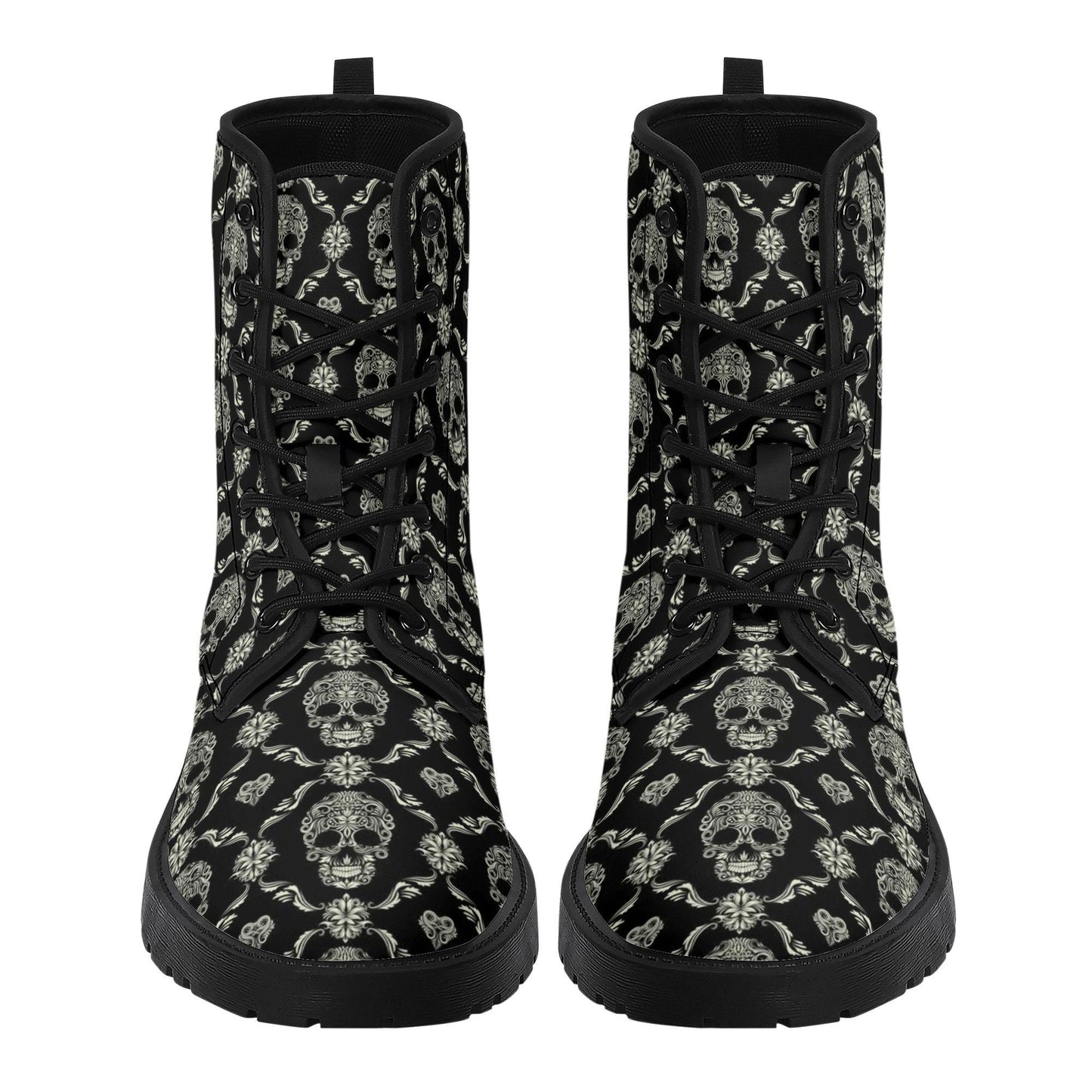 Mexican skull boots, candy skull men women shoes, sugar skull girl ankle booties, cinco de mayo skull ankle booties, floral boots men women