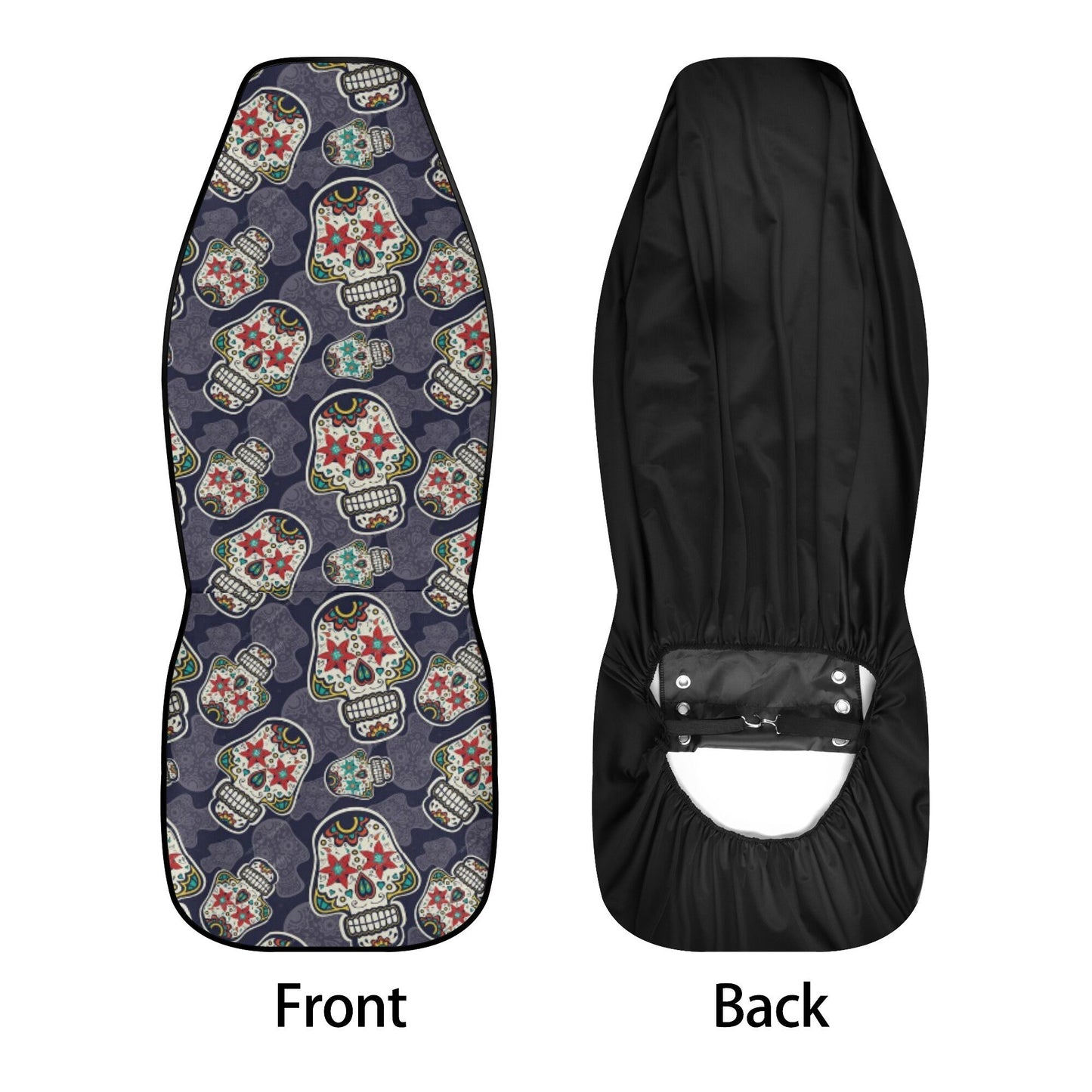 Floral sugar skull car seat protector cover cinco de mayo skull seat cover for car mexican skull car protector, sugar skull girl rug for car