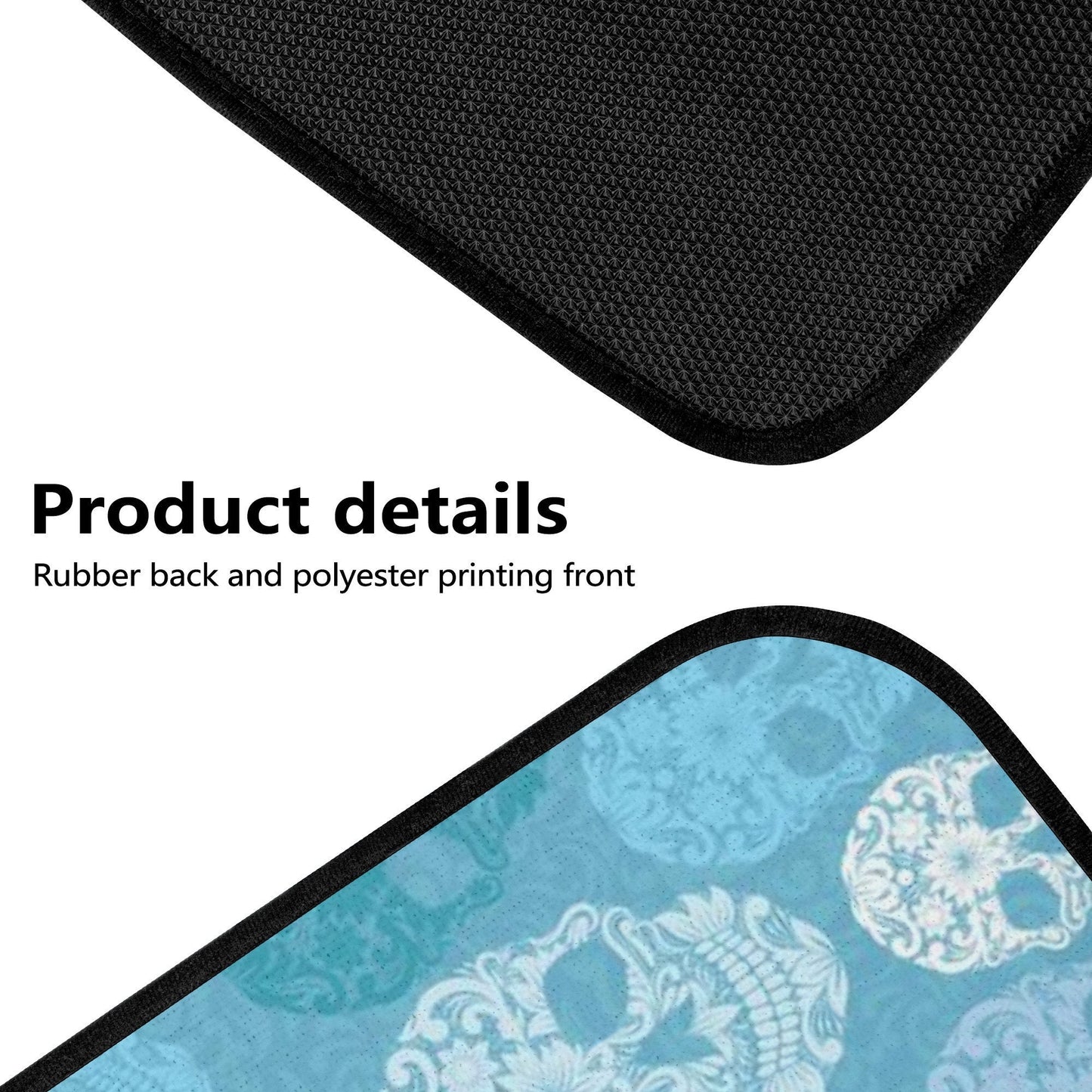 Sugar skull car accessories, mexican skull car protector, dia de los muertos skull car mat, sugar skull girl car seat cover car truck mats