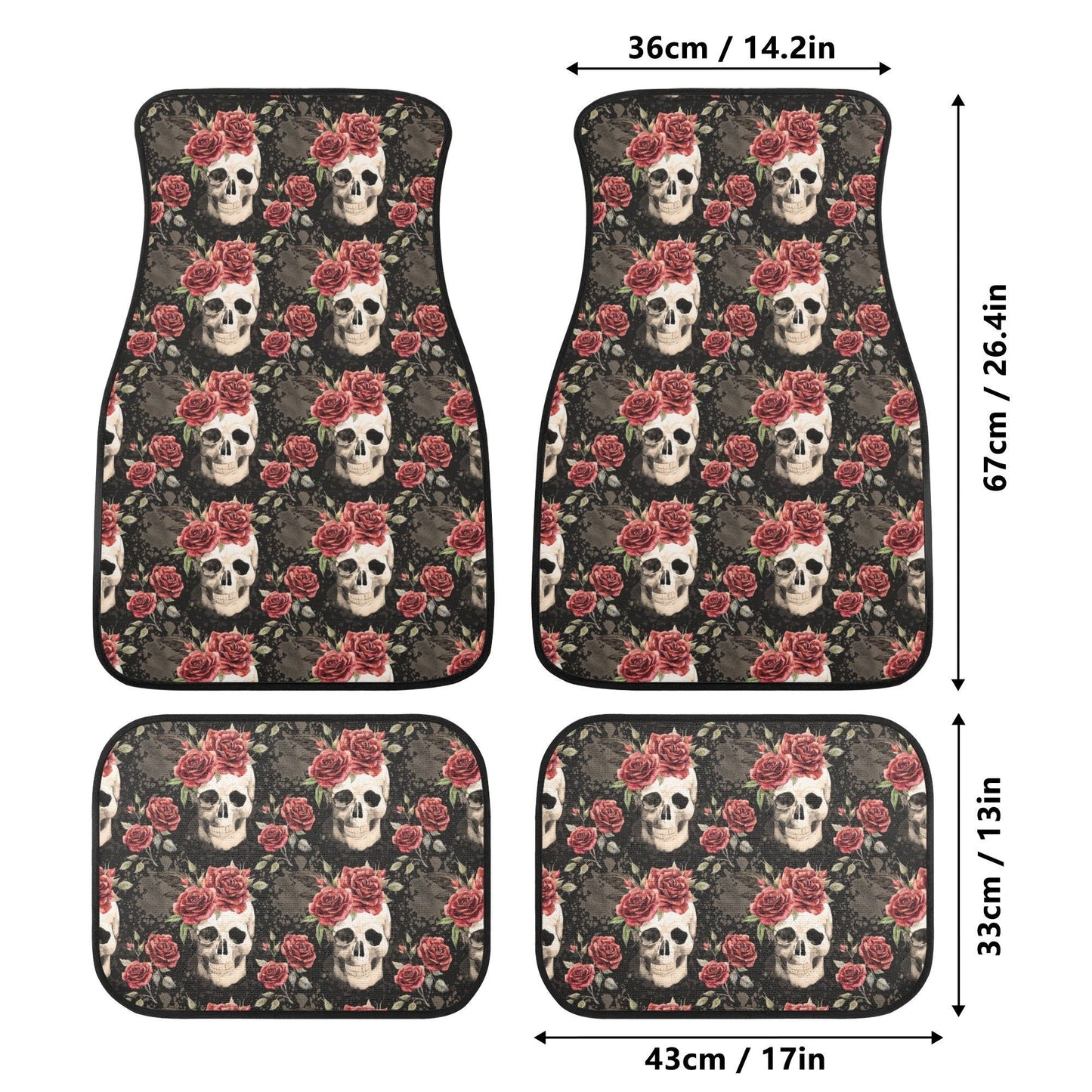 Floral car seat cover, death skull car accessories skull car seat cover flame skull car seat protector cover, christmas skull car seat cover