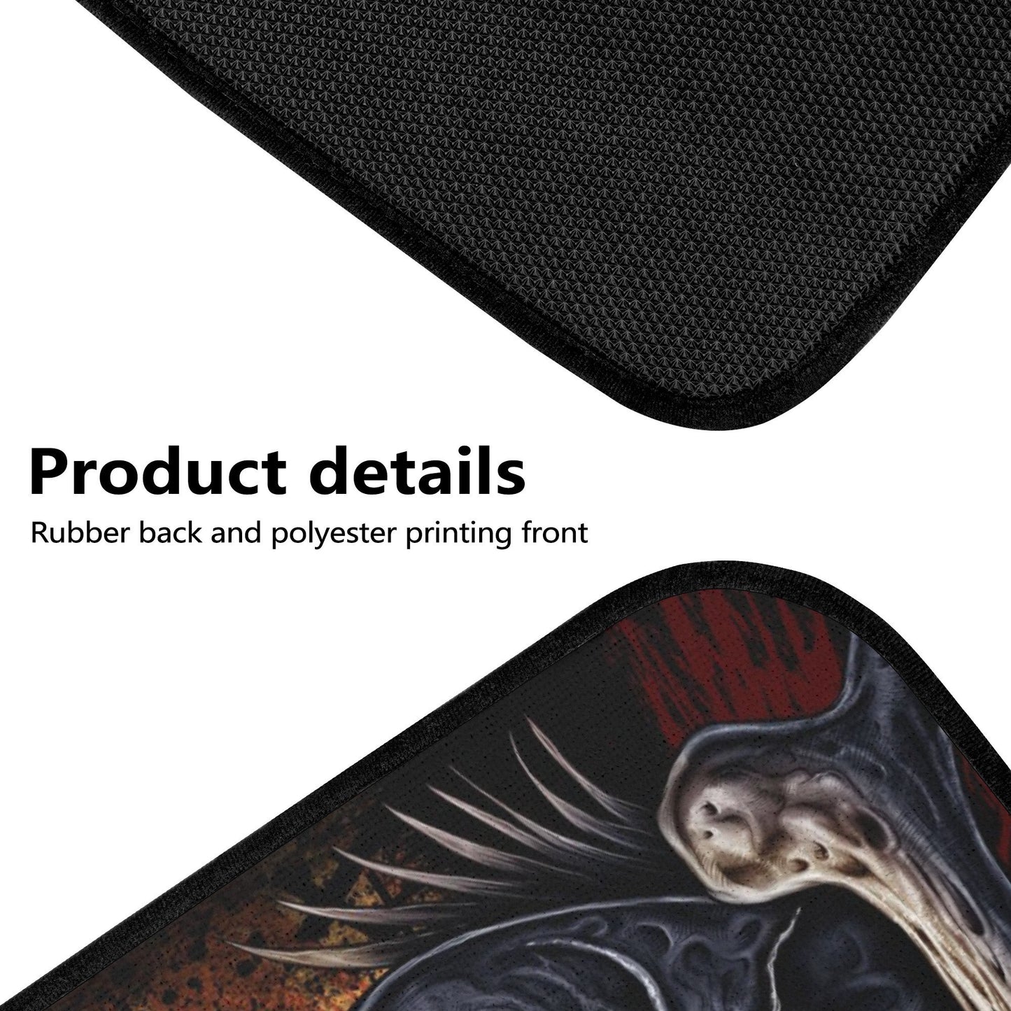 Motorcycle skull car protector horror rug for car flaming skull car mat christmas skull car seat protector motorcycle skull truck seat cover