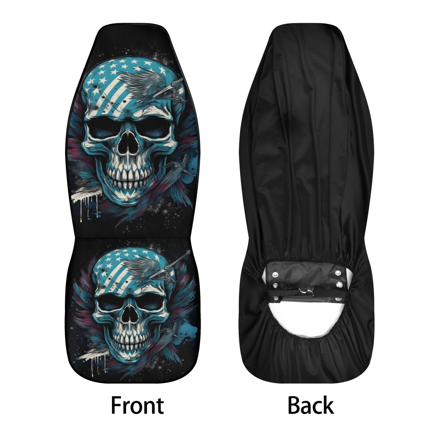 Goth seat cover for truck, halloween car accessories, flame skull car accessories, flower skull car seat tool, flame skull rug for car truck