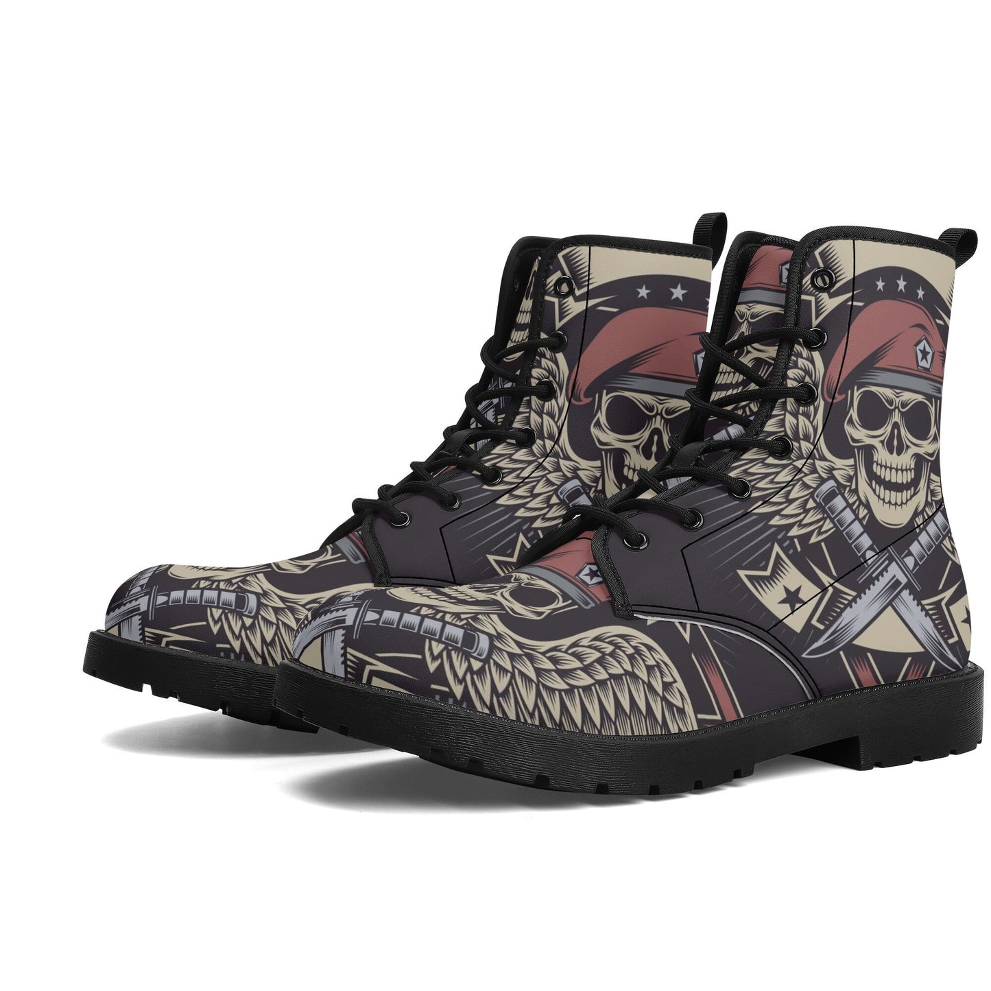 Reaper skull boots for men women, gothic skull men women shoes, skull winter boots, death skull shoes gothic skull unisex boots, biker boots