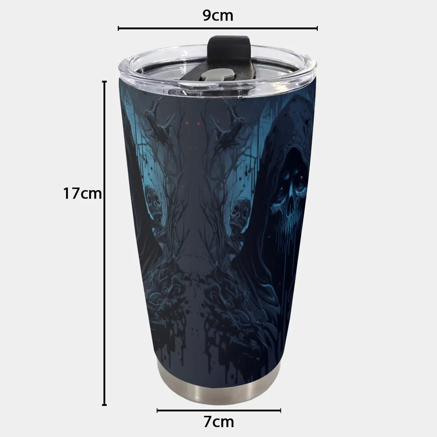 Grim reaper skull mug, punisher skull coffee mug, death skull tumblr, skeleton mug, skull freezer Mug, biker skull tumbler cup mug tumblers