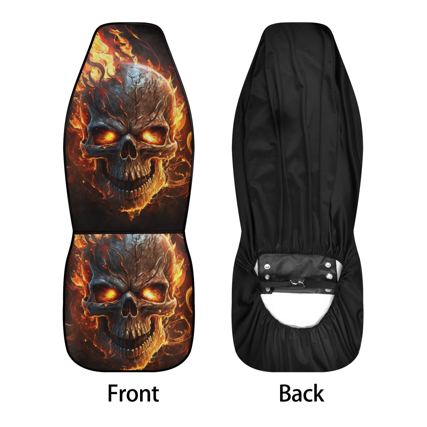 Flaming skull mat for vehicles, floral skull seat cover for truck, skeleton car mat, floral skull car mat flooring, floral skull mat for veh