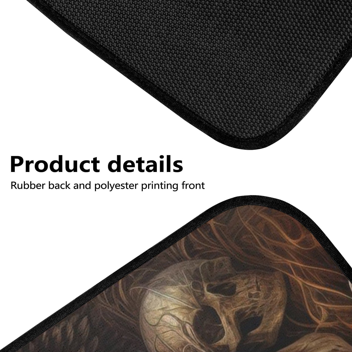 Skeleton car shifter gear cover, skull in fire washable car seat covers, flaming skull armrest covers, skull with scythes car tool christmas
