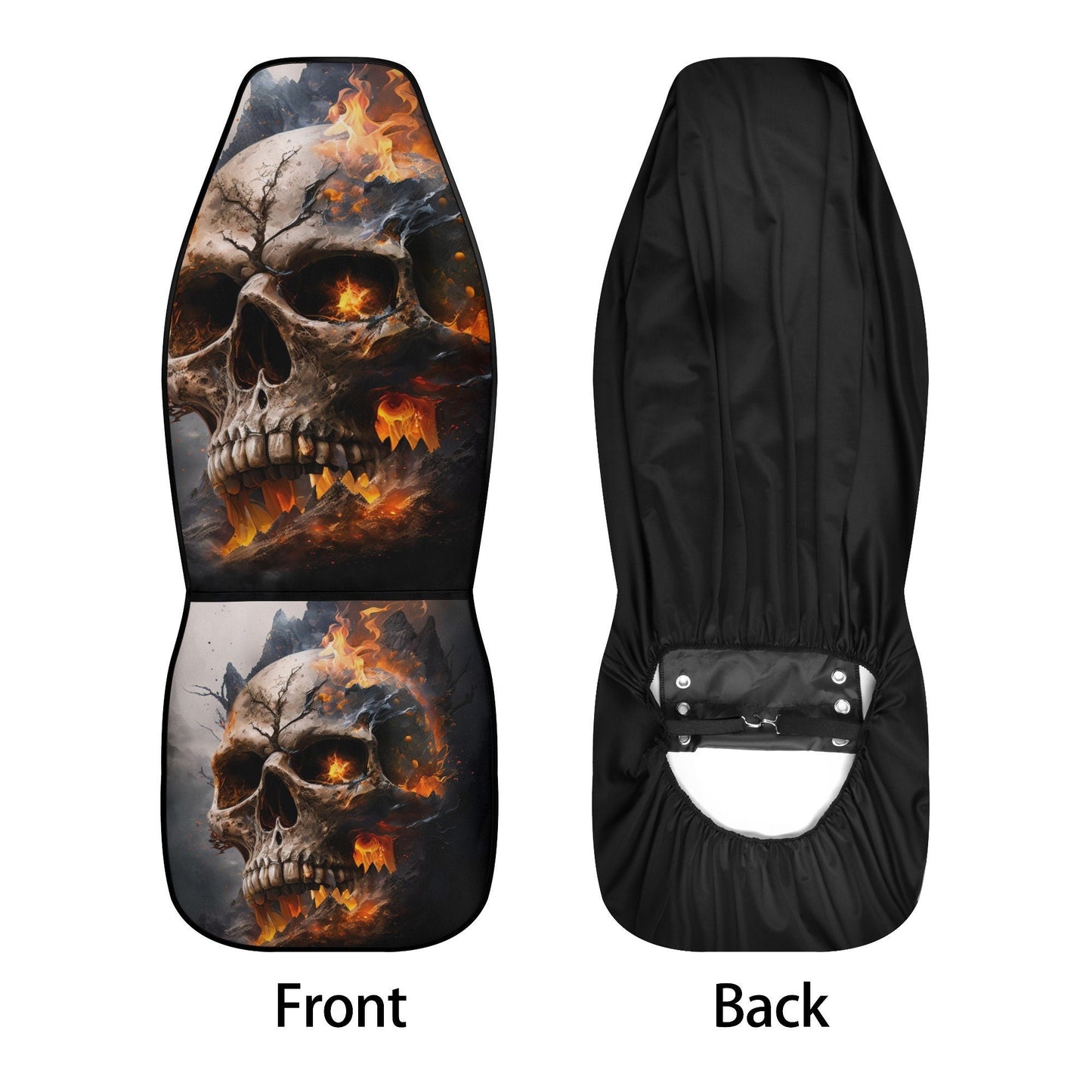 Flaming skull car seat , skull rug mat for car, halloween car shifter gear cover, death skull armrest covers, death skull seat cover protect