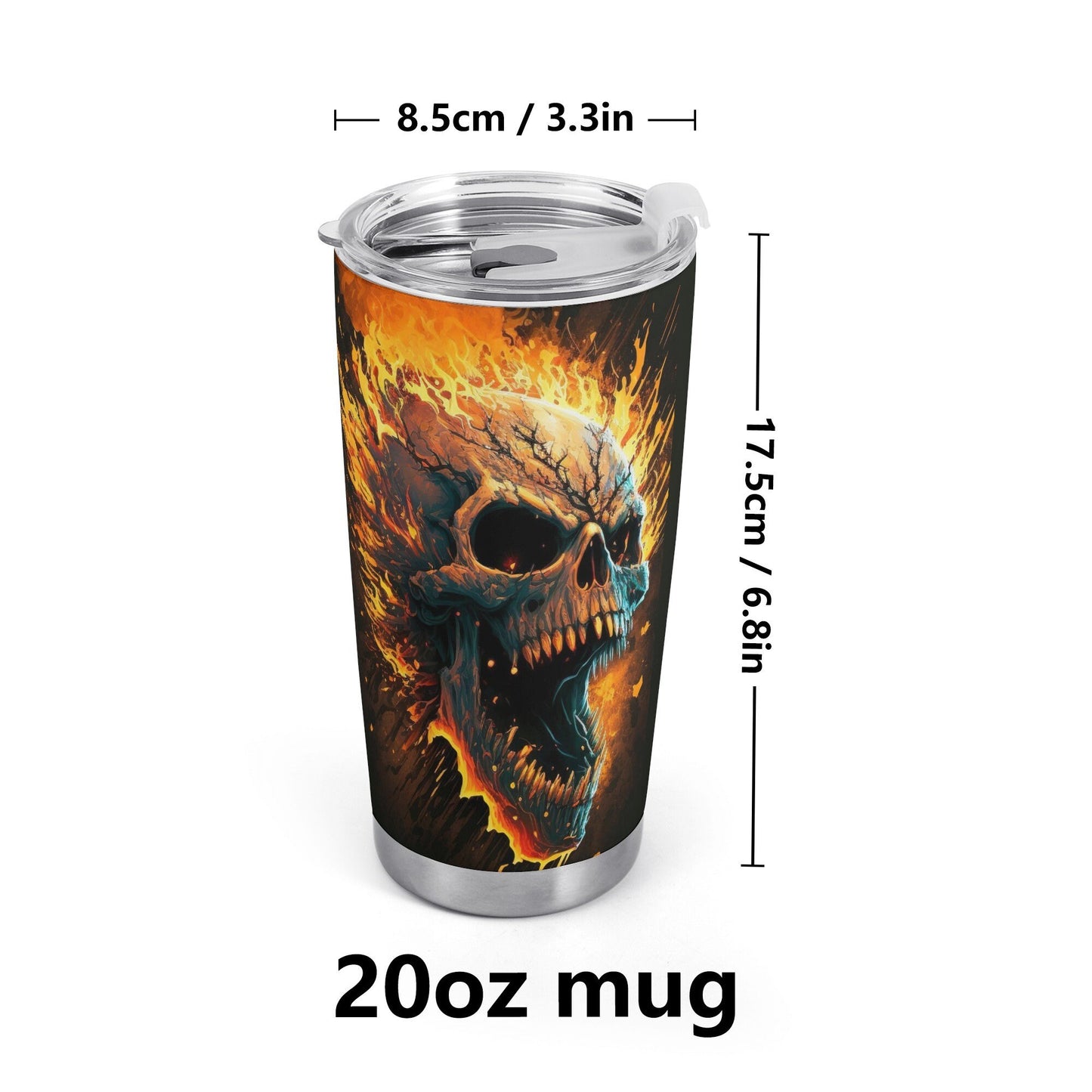 Skull with scythes tumbler, motorcycle skull tumbler cup mug, rose skull travel mug, goth jumbo Mug, flower skull tumbler, hooded skull coff