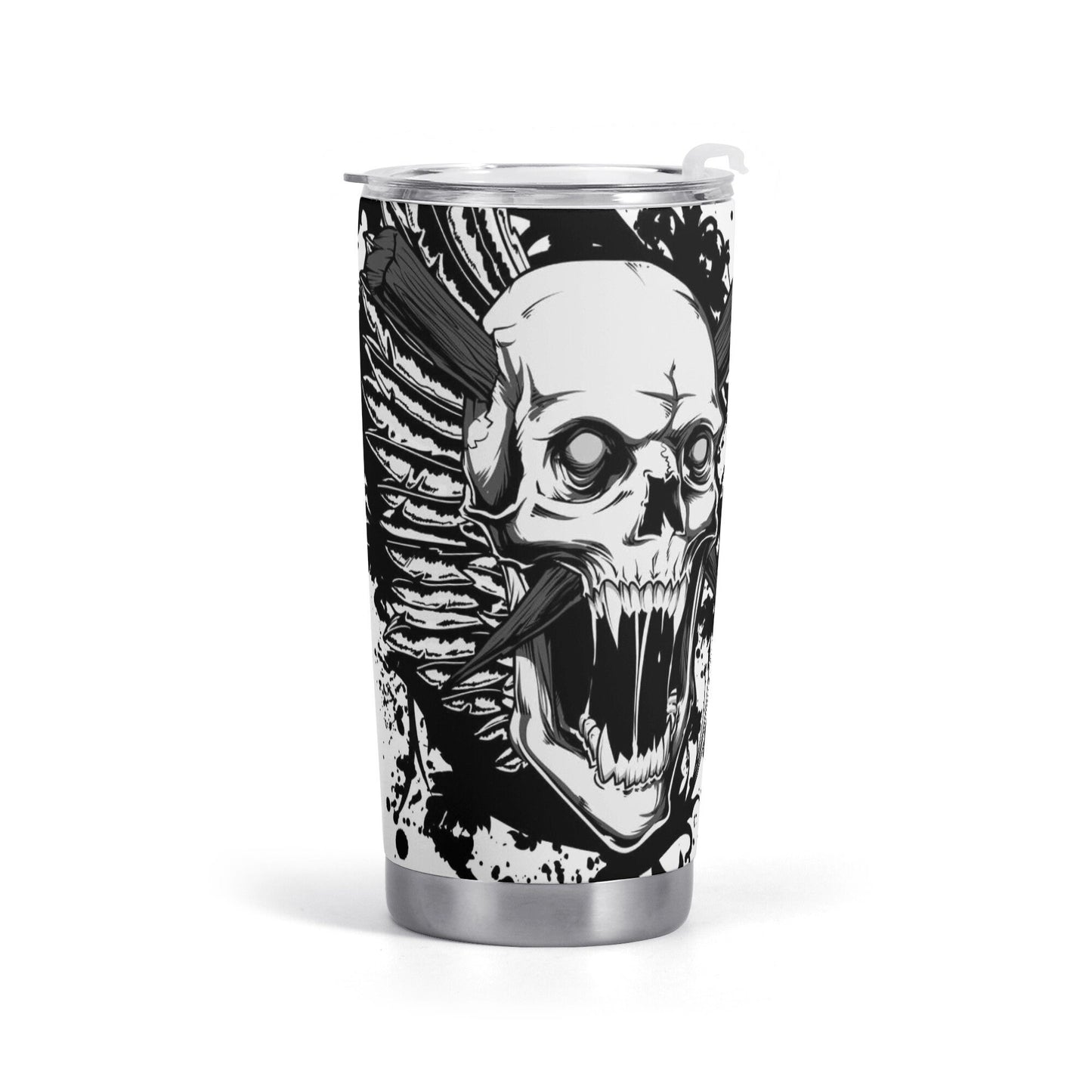 Death skull coffee mug, death skull tumbler, flaming skull cup, reaper skull tumblr, rose skull coffee mug, skull tumbler cup mug, death wit