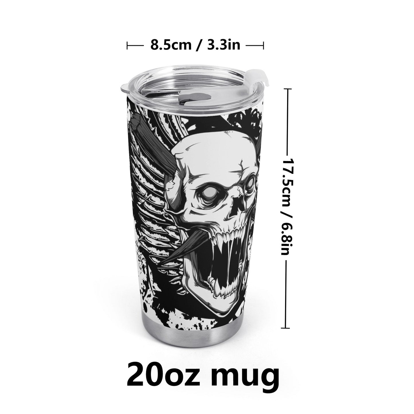 Death skull coffee mug, death skull tumbler, flaming skull cup, reaper skull tumblr, rose skull coffee mug, skull tumbler cup mug, death wit