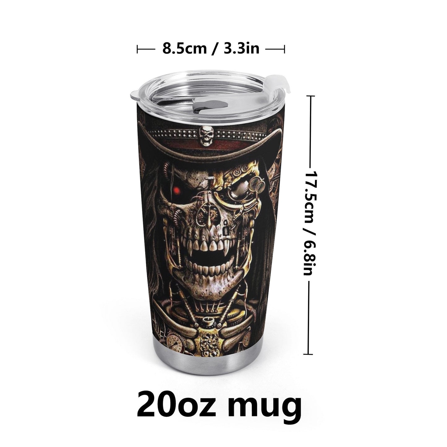 Death skull tumbler, flaming skull coffee mug, christmas skull cup, motorcycle skull coffee mug, flame skull tumbler, skull tumblr, grim rea